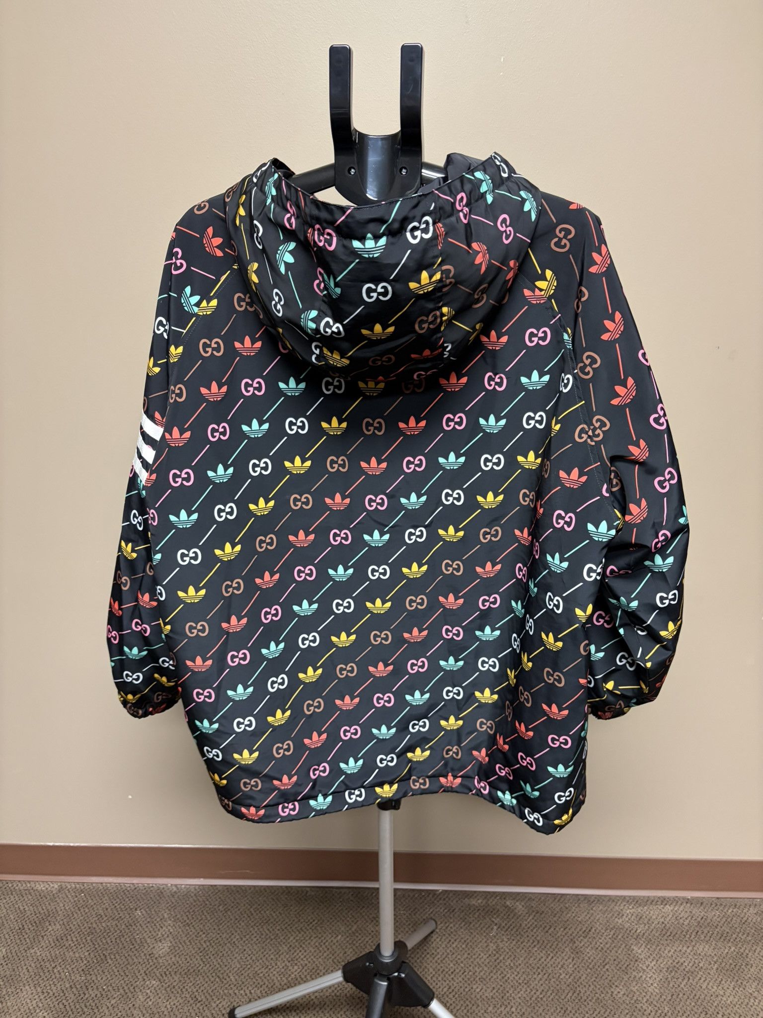 Adidas × Gucci Gucci Adidas Gg Trefoil Jacket Size US XL / EU 56 / 4 - 4 Thumbnail