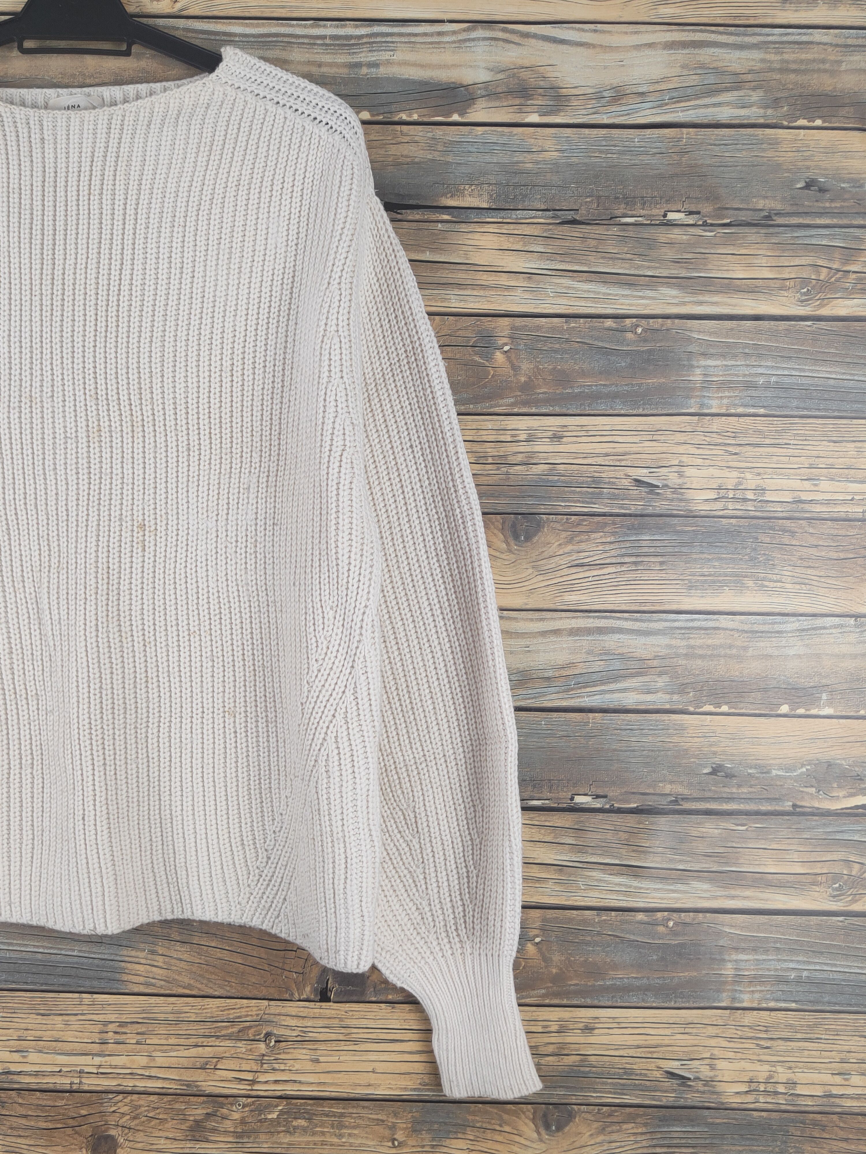 Vintage Iena Cream Knitwear Sweatshirts #W1213 Size L / US 10 / IT 46 - 5 Thumbnail