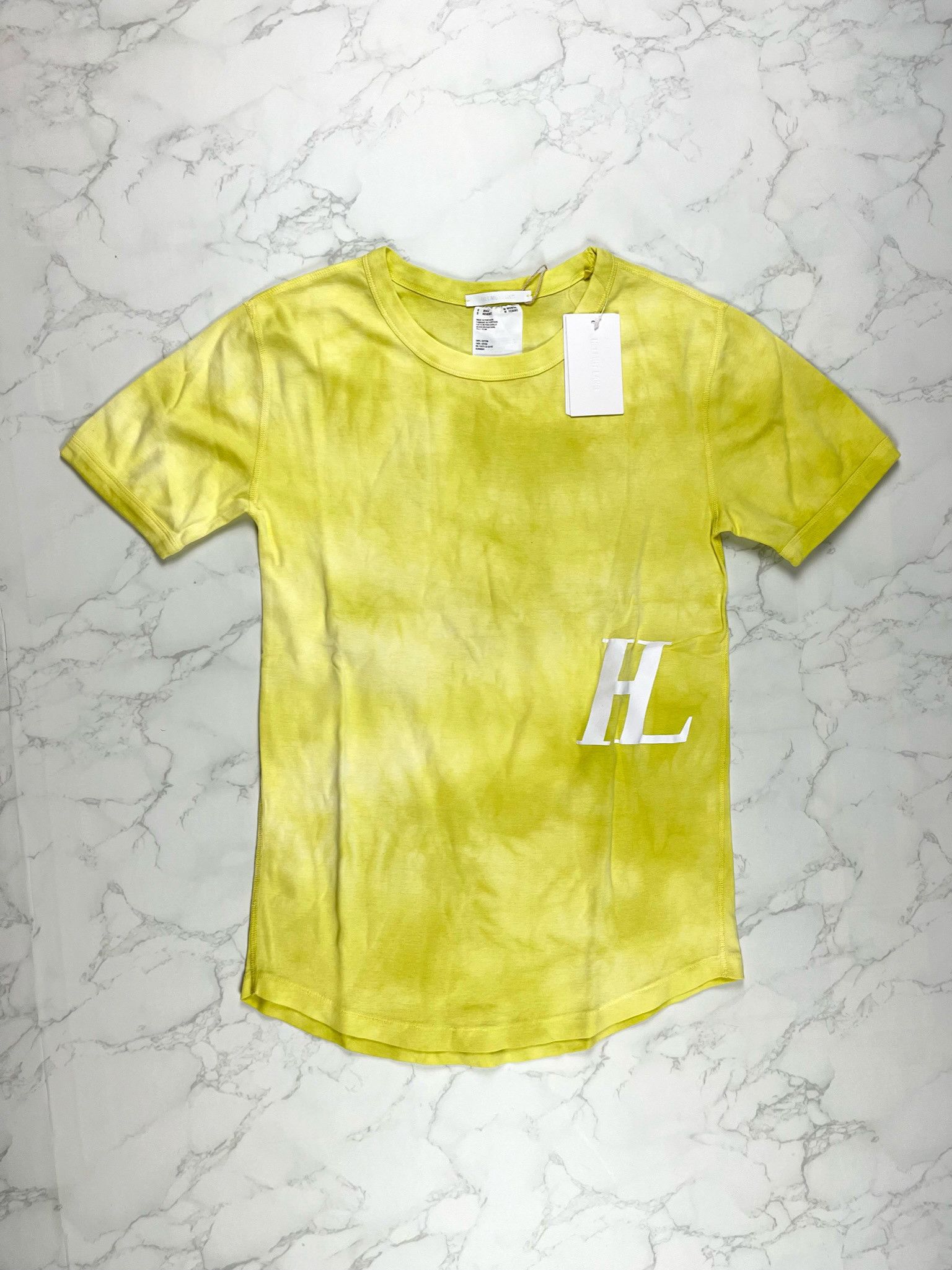 Helmut Lang 🔥75% OFF🔥 [SALE] Helmut Lang Tie Dye Monogram Yellow Tee Size US S / EU 44-46 / 1 - 2 Thumbnail