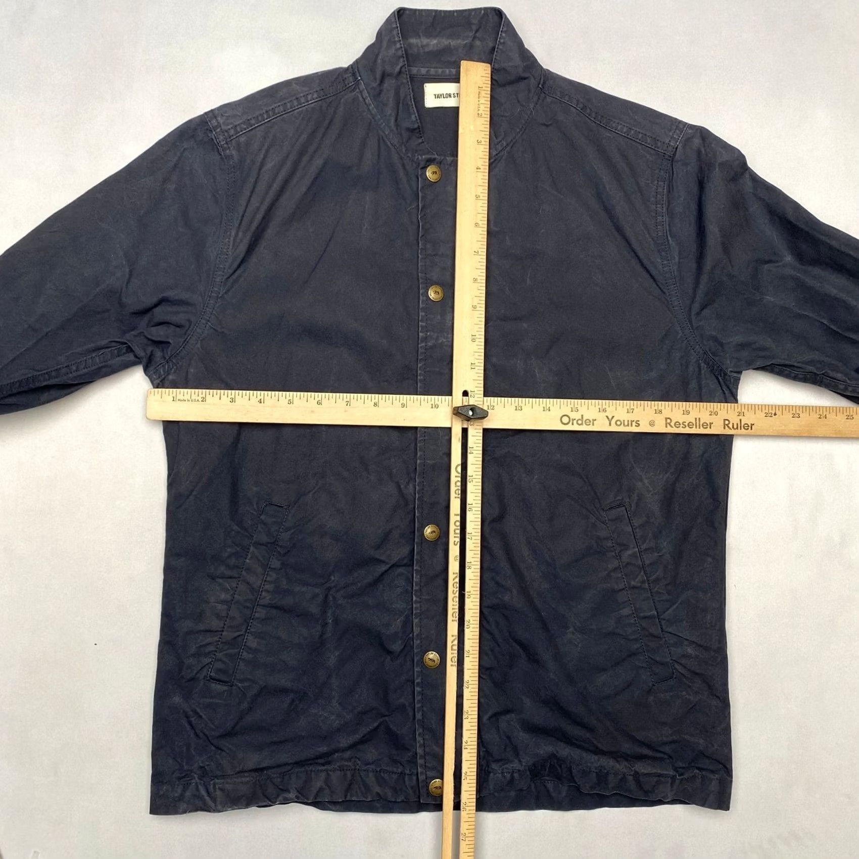 Taylor Stitch Taylor Stitch Dry Waxed Jacket Men’s Bomber Jacket S Blue Barn Chore Halley Stevenson Barn Chore Men’s Size US S / EU 44-46 / 1 - 5 Thumbnail