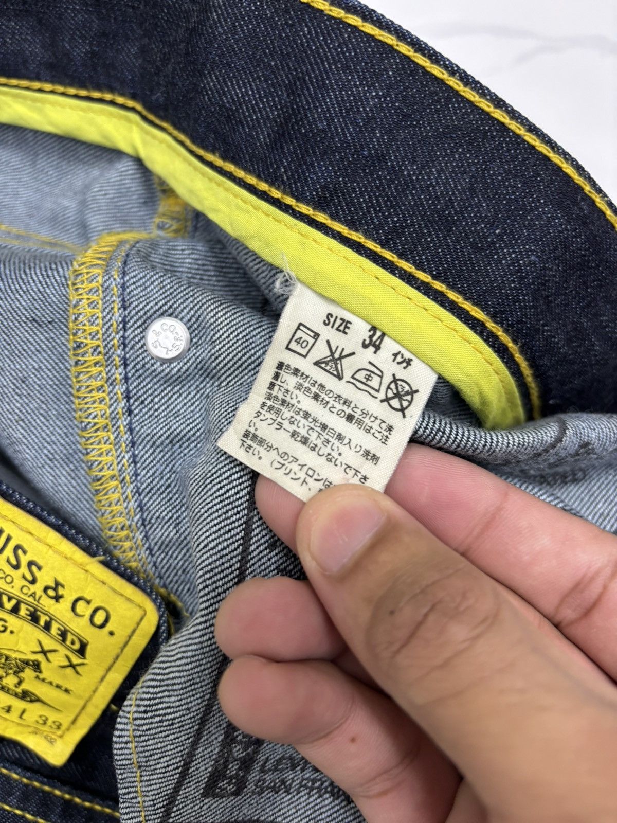 Fragment Design × Levi's 💛LEVIS TECHNICAL PACKABLE BAGGY DENIM JORTS Size US 35 - 12 Thumbnail