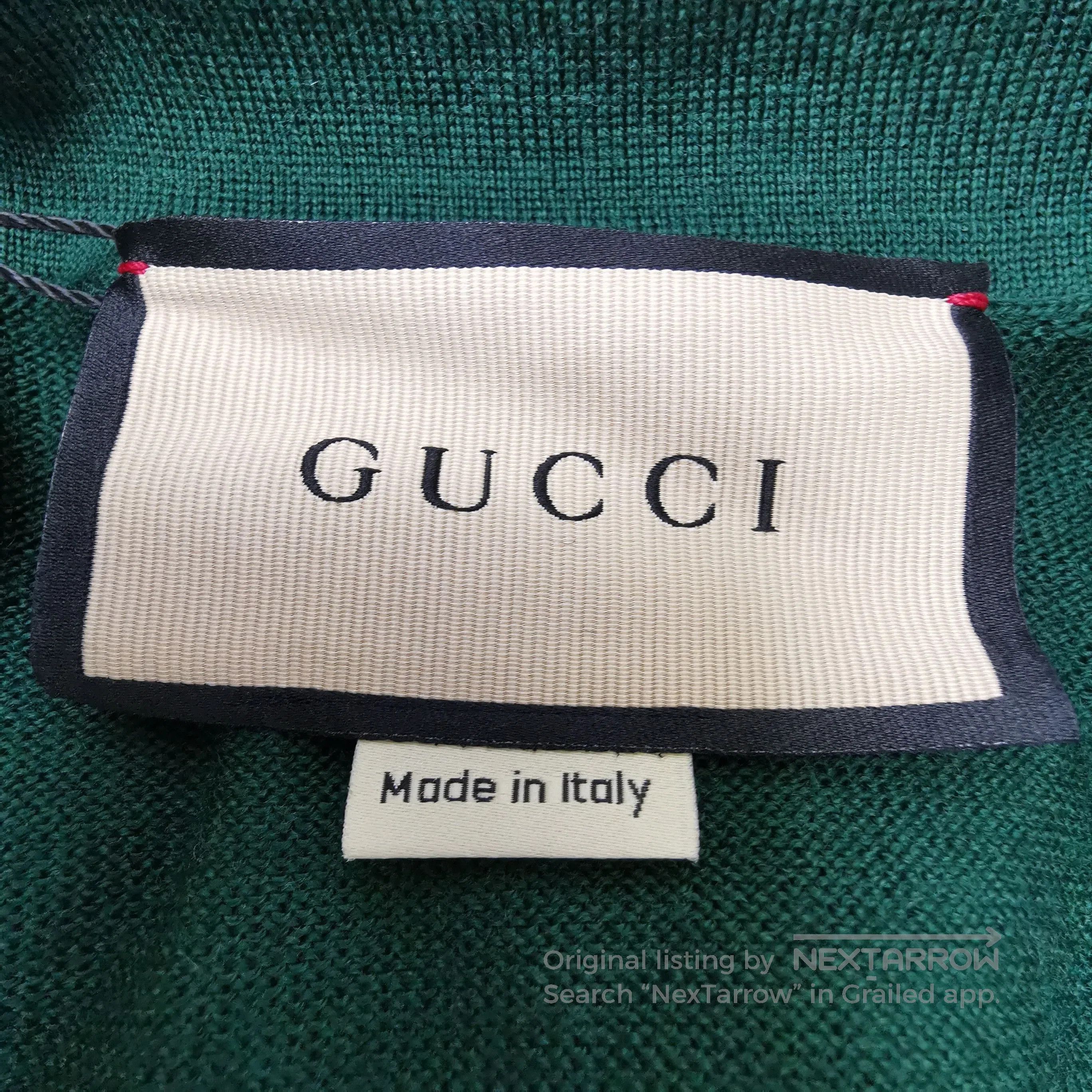Gucci Gucci XS Collared Wool Logo Sweater. Size US XS / EU 42 / 0 - 4 Thumbnail