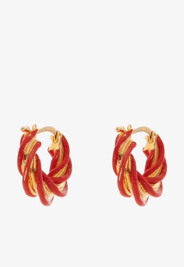 Bottega Veneta o1n1vont1124 Size: OS / Earrings in Gold/Chili Size ONE SIZE - 2 Thumbnail