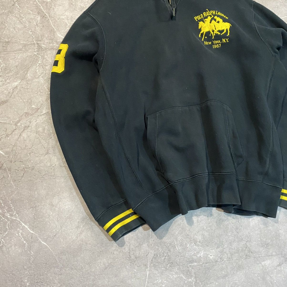 Vintage VINTAGE POLO RALPH LAUREN HOODIE 3 90s Size US XL / EU 56 / 4 - 5 Thumbnail