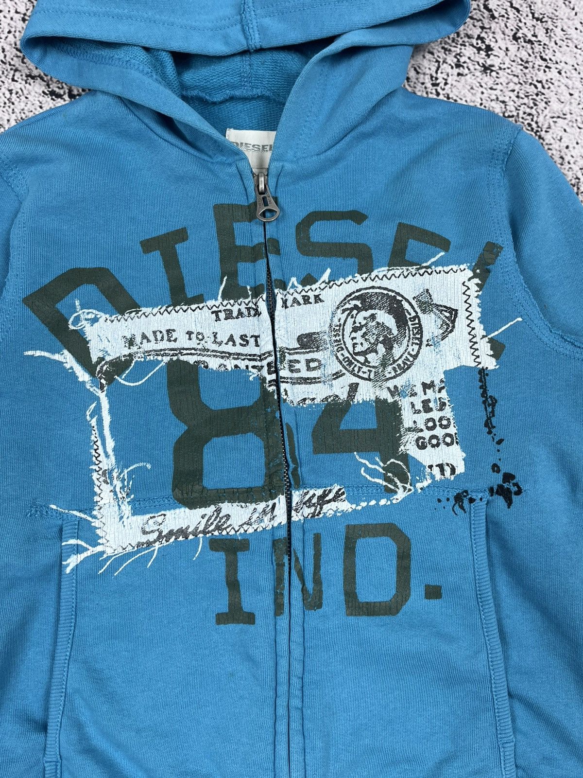 Diesel Vintage Y2K Diesel Logo Zip Hoodie Streetwear 00s size M Size M / US 6-8 / IT 42-44 - 4 Thumbnail