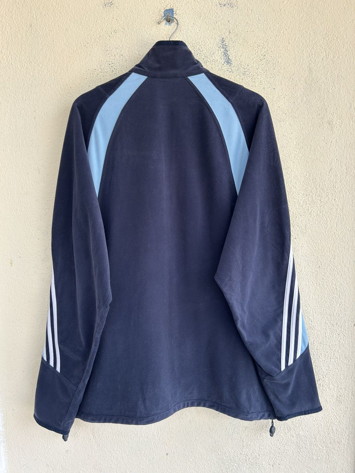 Adidas Vintage Adidas Real Madrid FC Velour Track Top 03/04 Season Size US XL / EU 56 / 4 - 2 Thumbnail