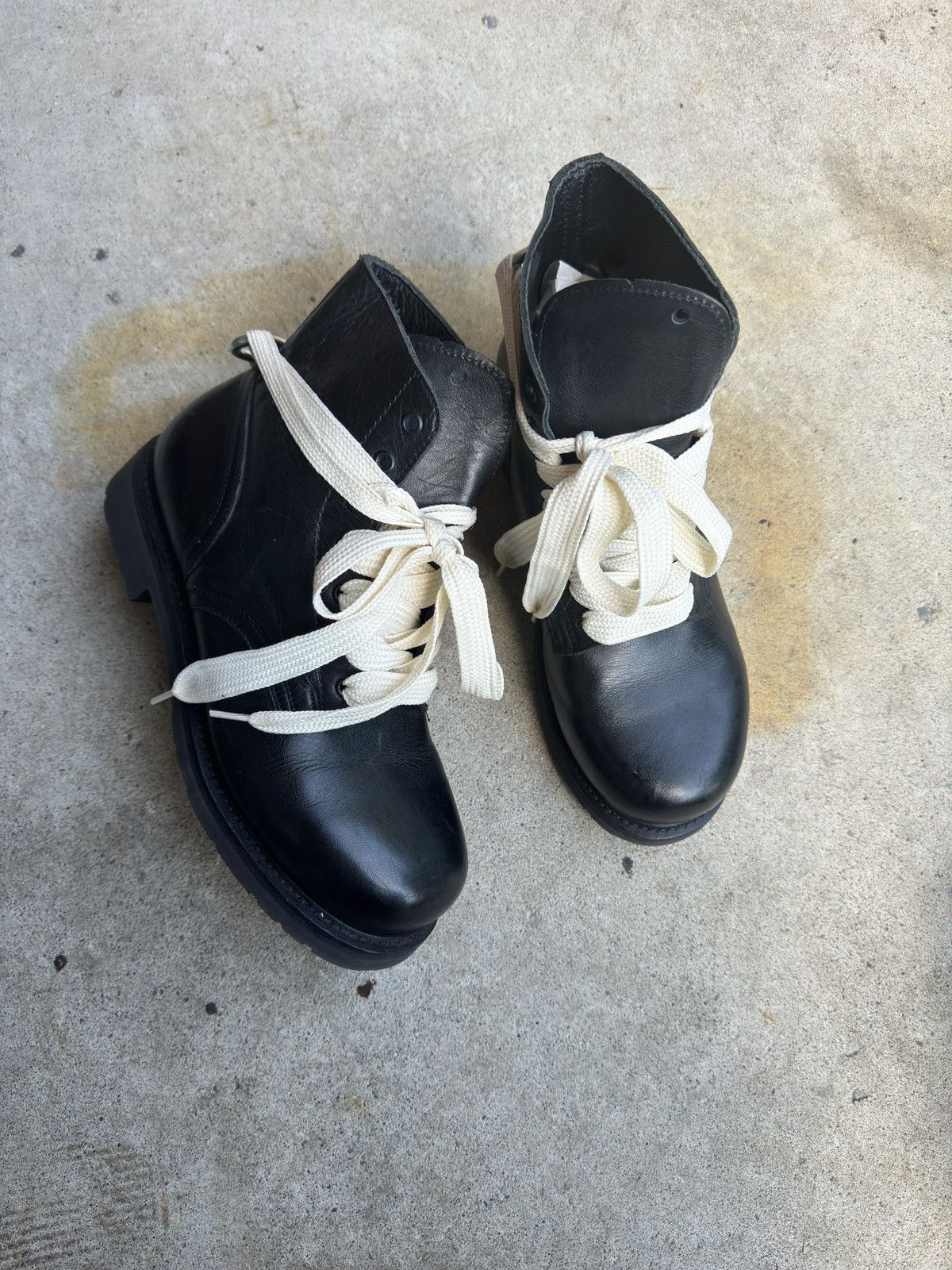 Other 1980s Vintage Leather Combat Ankle Boots Size US 8 / EU 41 - 4 Thumbnail