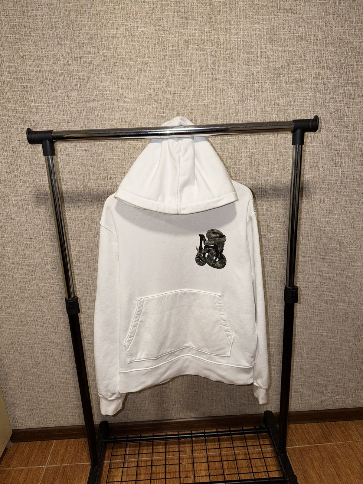 Amiri AMIRI MA SNAKE LOGO WHITE HOODIE Size US L / EU 52-54 / 3 - 2 Thumbnail