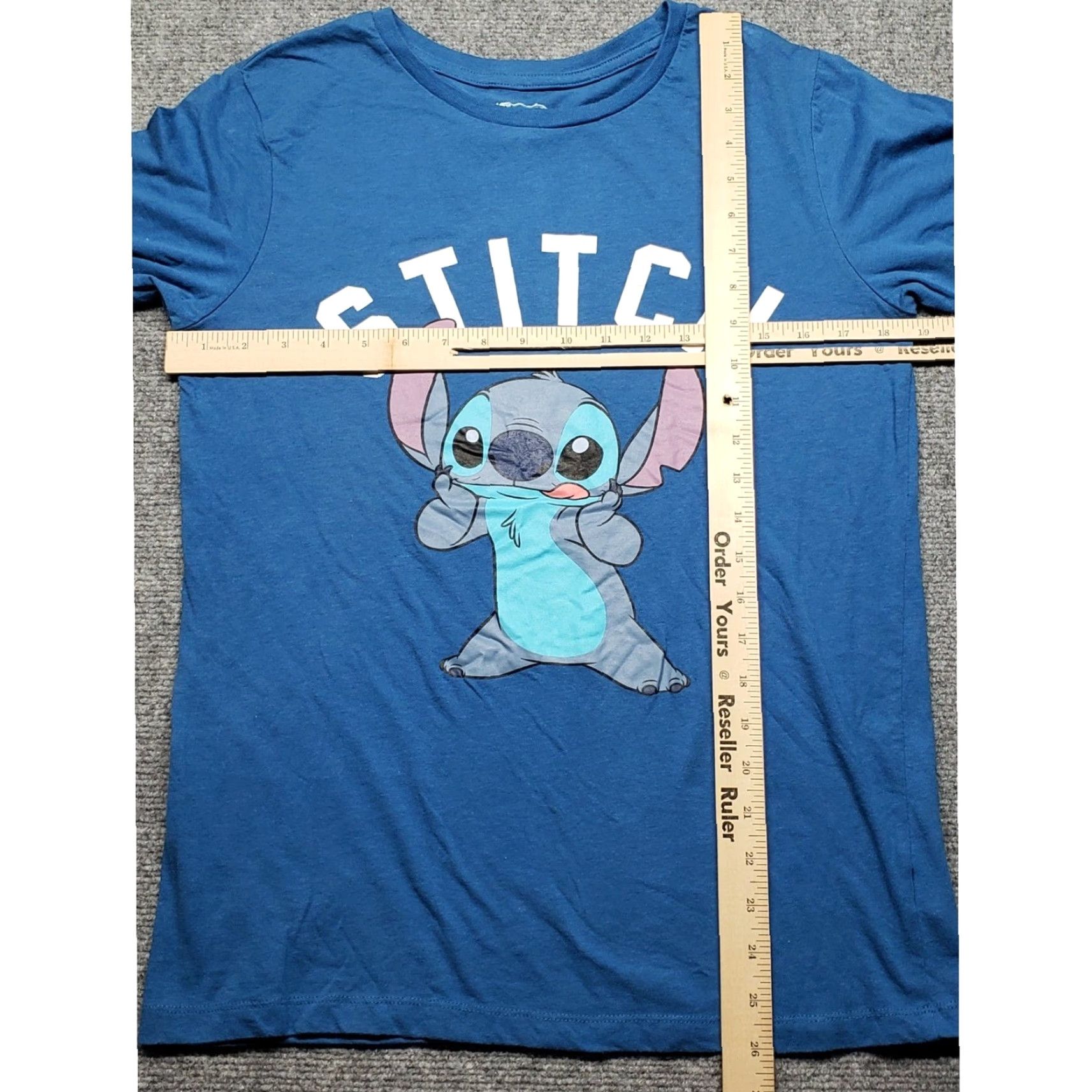 Disney Disney T-Shirt Adult Large Blue Graphic Tee Lilo & Stitch Cartoon Size US L / EU 52-54 / 3 - 5 Thumbnail