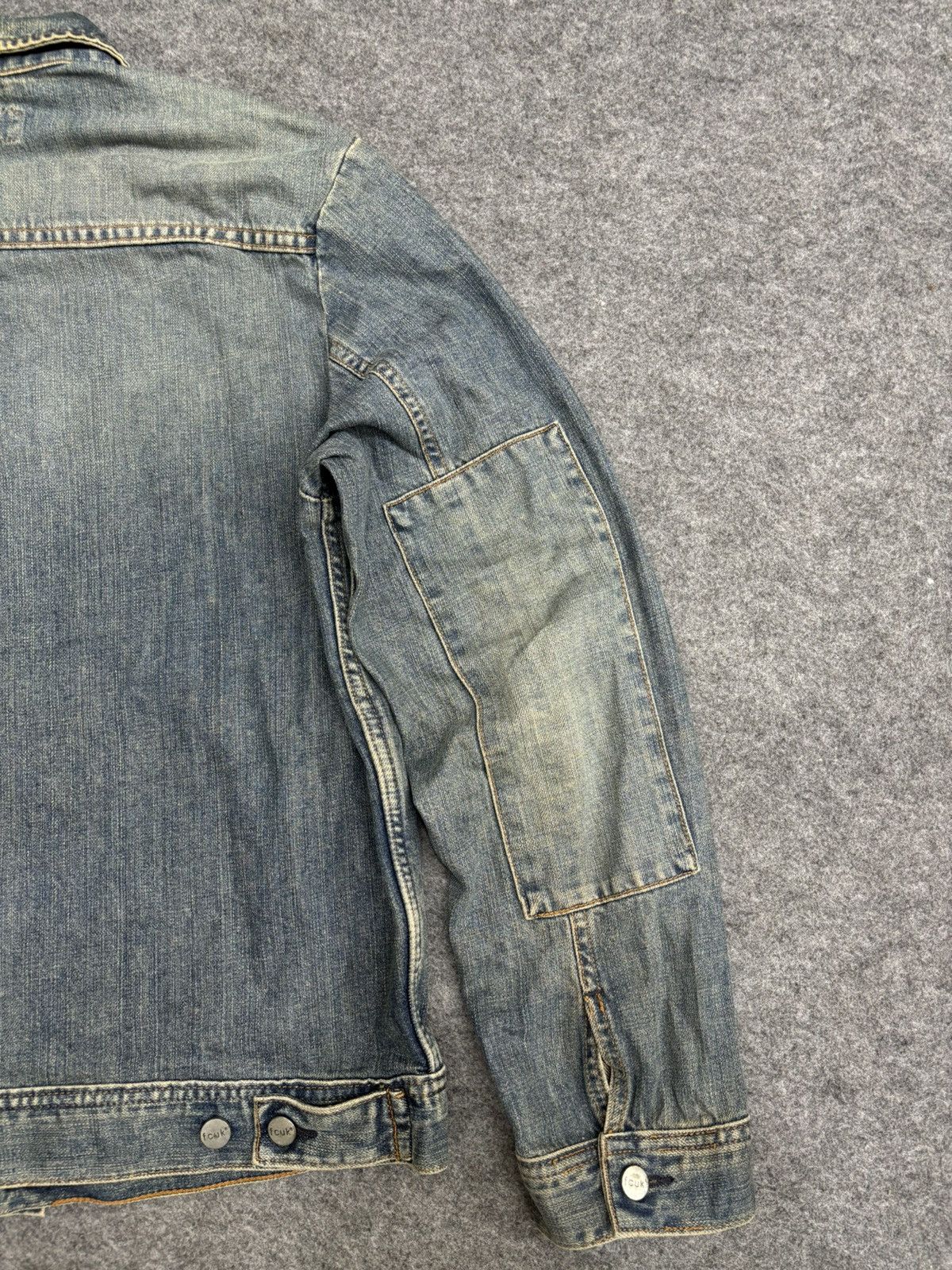 FCUK 💥Vintage💥FCUK Double Elbow Trucker Denim Jacket F496 Size US M / EU 48-50 / 2 - 12 Thumbnail