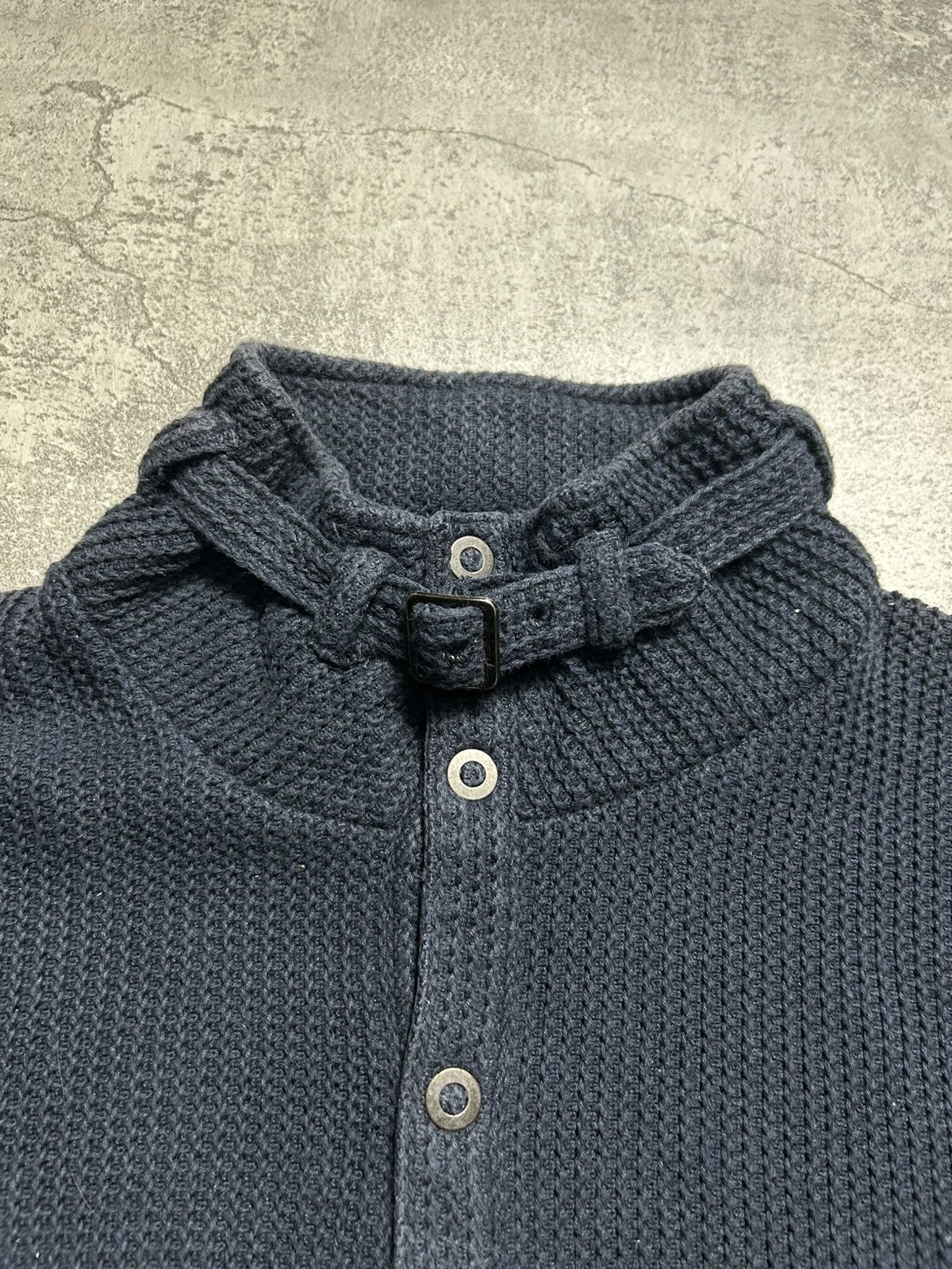 Tornado Mart Zero by Tornado Mart Knit Strap Collar Snap Button Shirt Size US M / EU 48-50 / 2 - 3 Thumbnail
