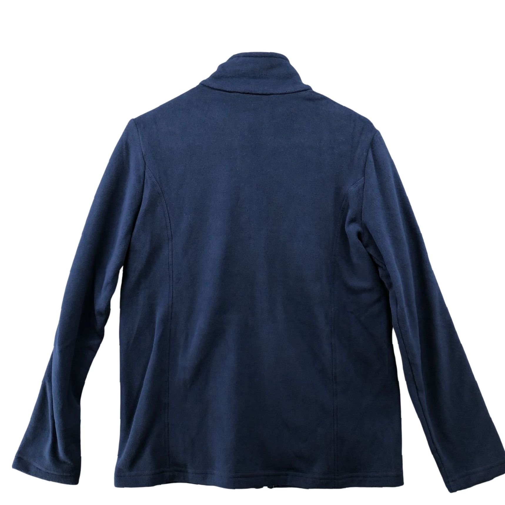 Lands' End Lands' End Fleece Jacket Womens S Dark Blue Mock Neck Lightweight Jacket" Size S / US 4 / IT 40 - 2 Thumbnail