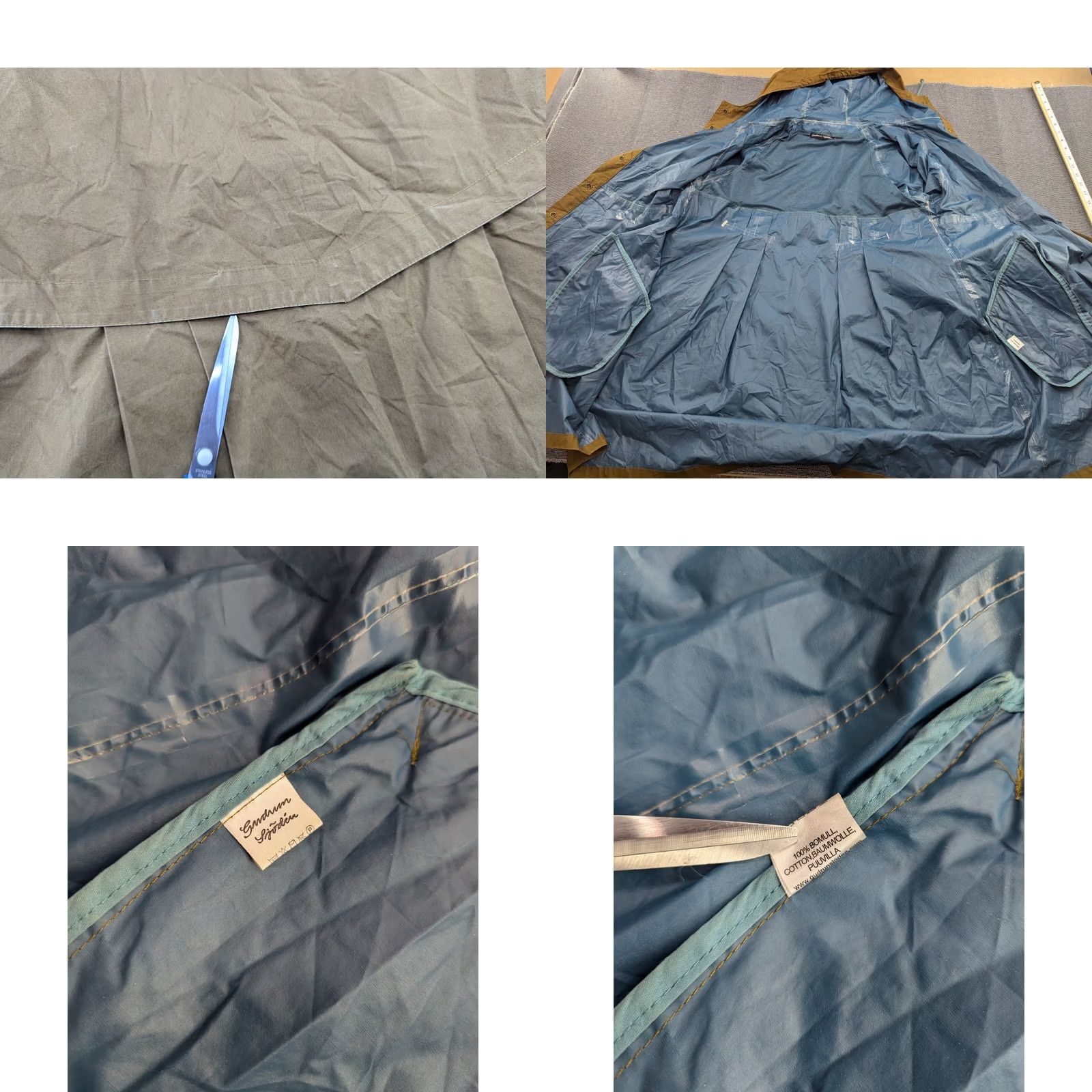 Vintage Gudrun Sjoden Womens Anorak Jacket Beige Large Parka Hooded Taped Seams Jacket Shirt Womens Parka Hooded Seams Beige L Size L / US 10 / IT 46 - 8 Thumbnail