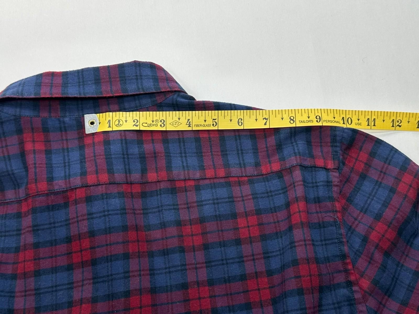 Banana Republic Banana Republic Untucked Fit Plaid Button Up Red/Blue Mens L Size US L / EU 52-54 / 3 - 6 Thumbnail