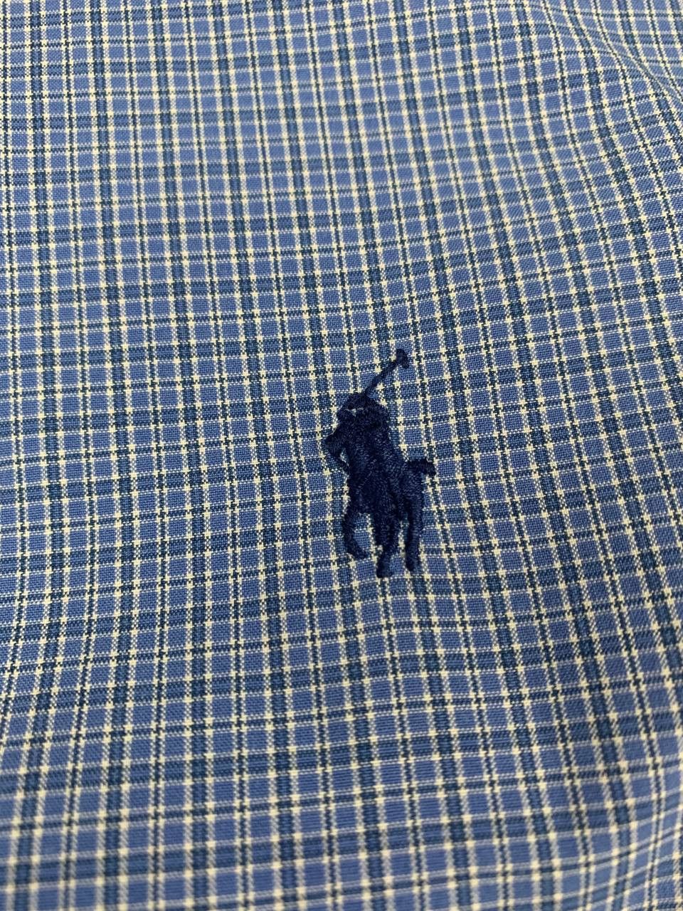 Polo Ralph Lauren Polo Ralph Lauren Men's Blue Check Shirt Button Down Size US L / EU 52-54 / 3 - 8 Thumbnail