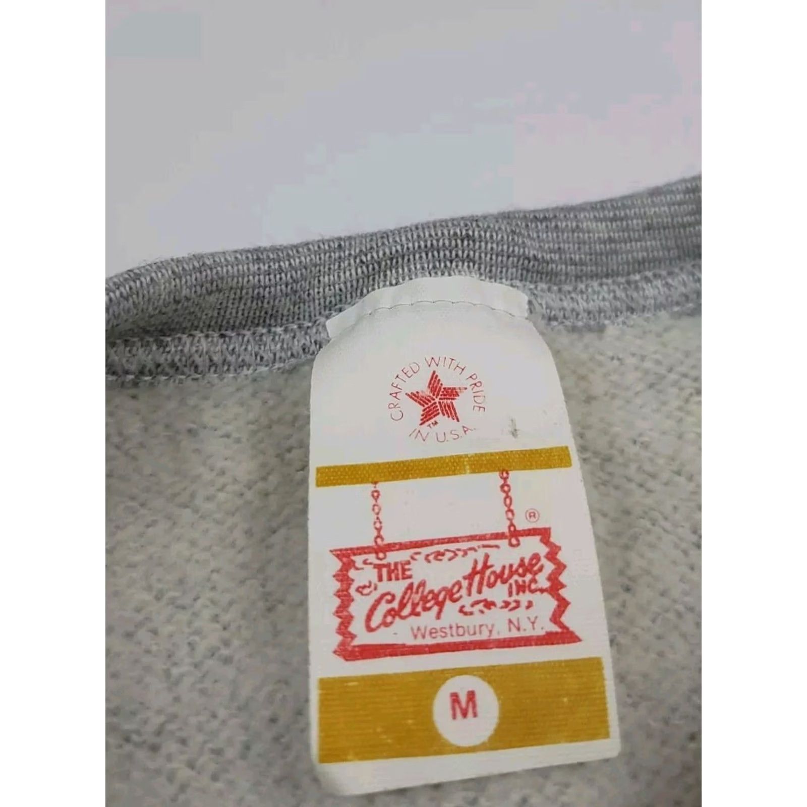 Vintage VINTAGE 80s Reindeer Holiday Pattern Sweatshirt USA Made Collegehouse XS Gray Unisex Adults Mens Womens Christmas Size US XS / EU 42 / 0 - 4 Thumbnail