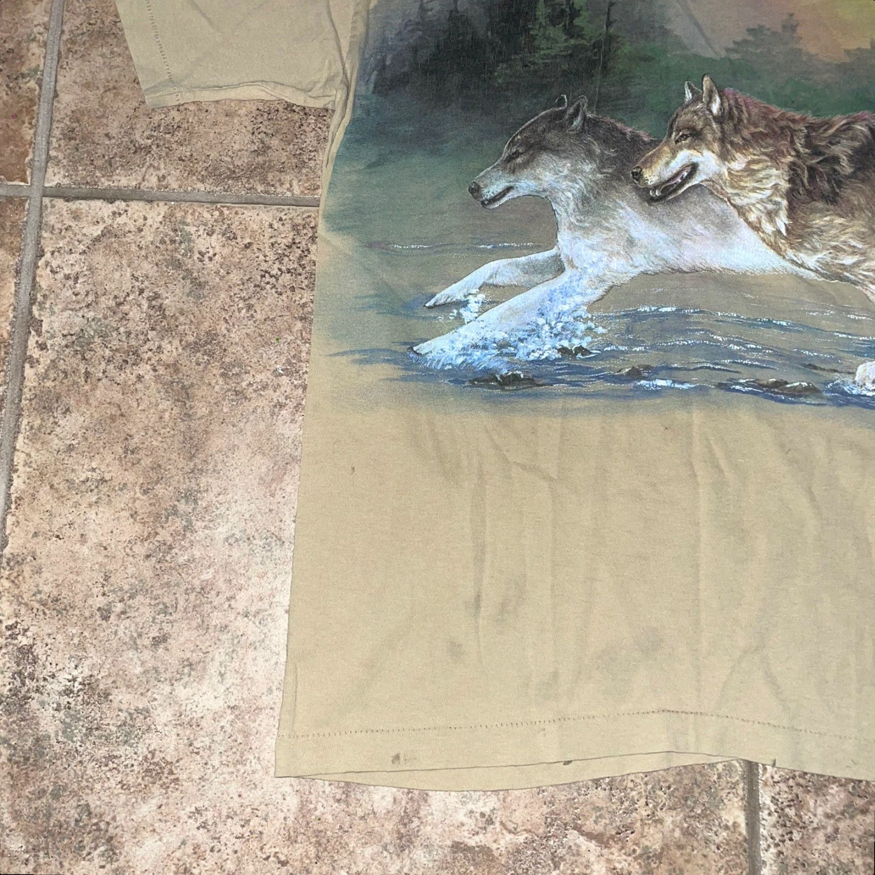 Anvil VINTAGE Anvil T-Shirt Washington Mens XL Brown 100% Cotton American Theme Size US XL / EU 56 / 4 - 3 Thumbnail