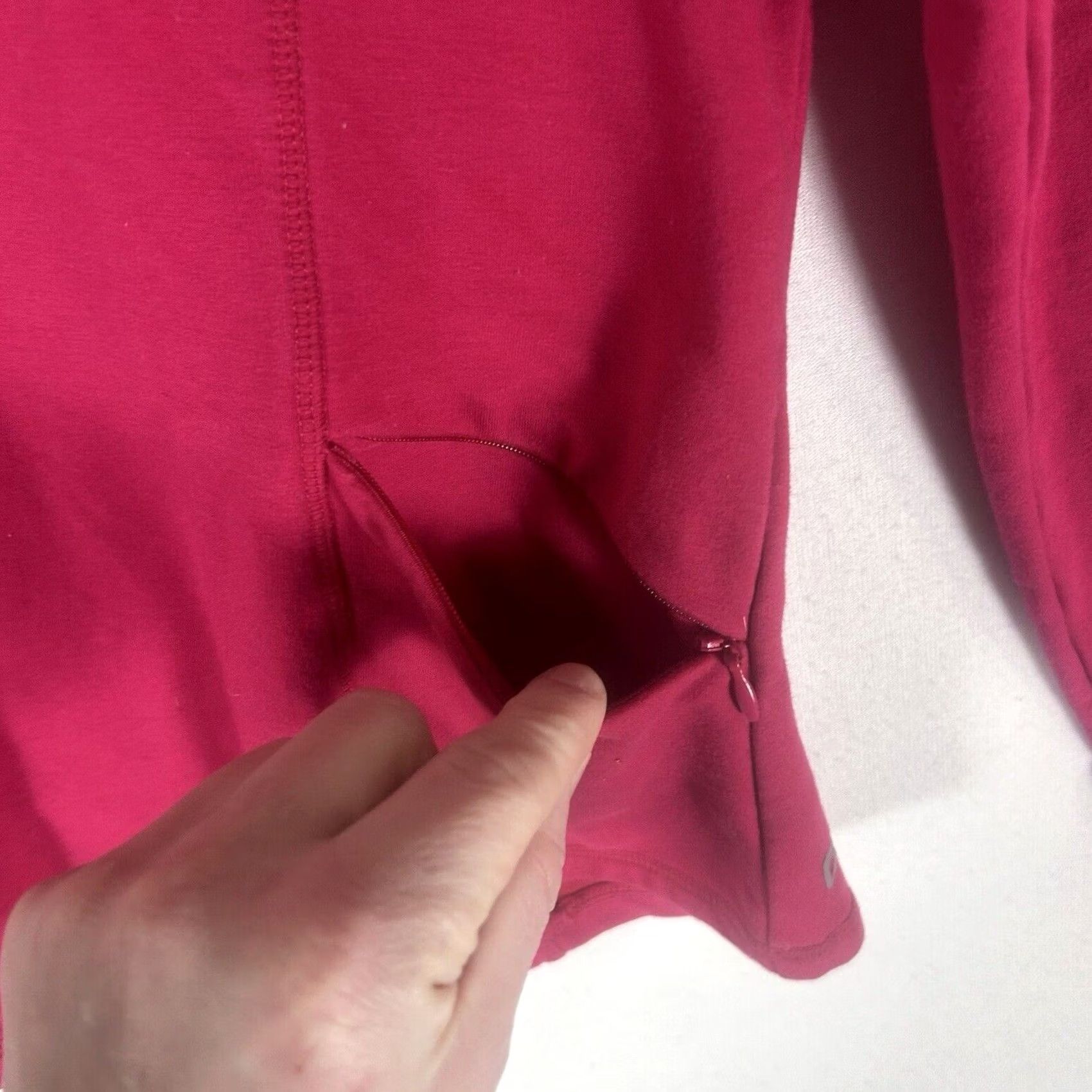Fabletics Fabletics Jacket Womens M Hot Pink Knit 1/4 Zip Athletic Activewear Top, Short Sleeve? Size M / US 6-8 / IT 42-44 - 3 Thumbnail