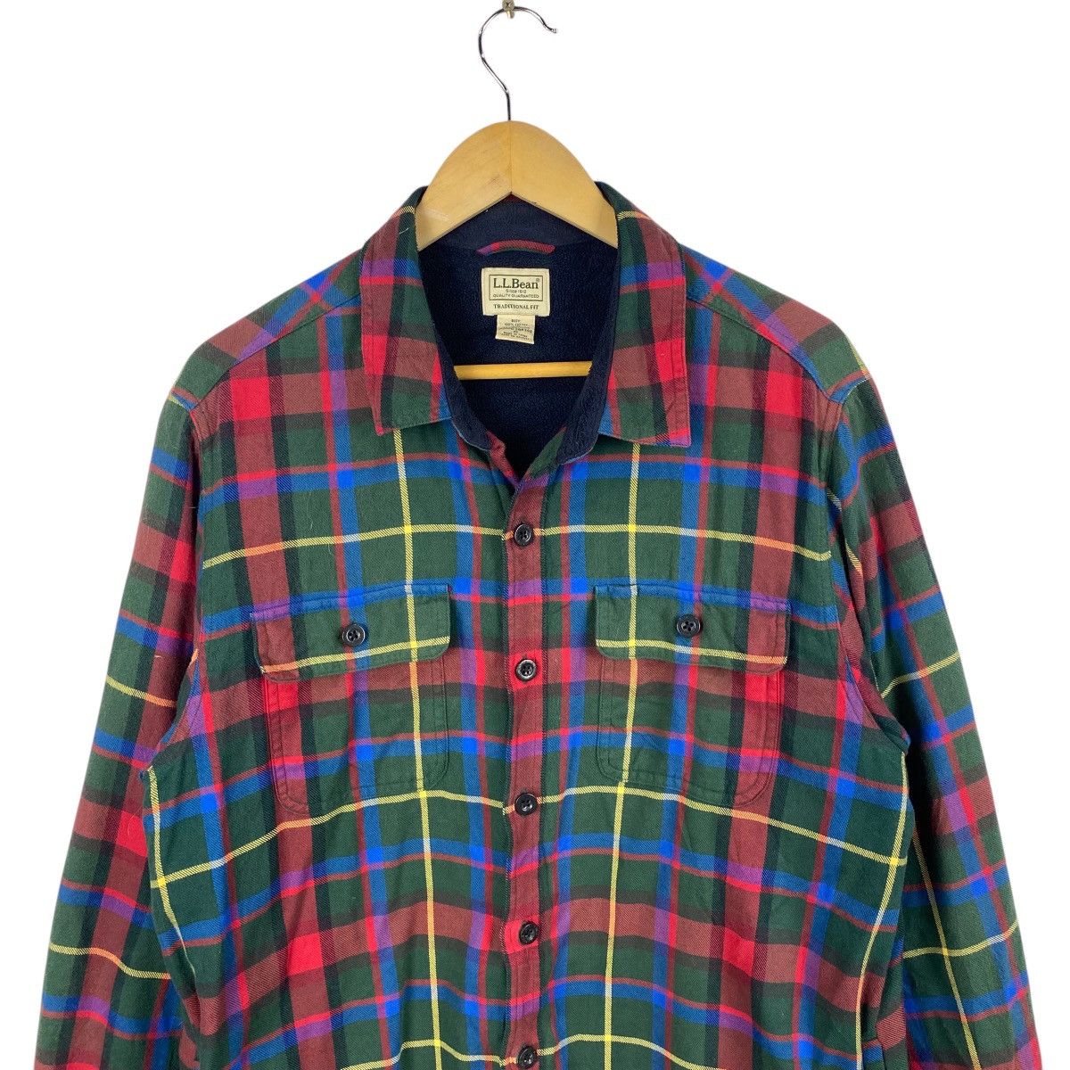 Japanese Brand × Vintage 💥LL BEAN PLAID WORKER SHIRT Size US XL / EU 56 / 4 - 3 Thumbnail