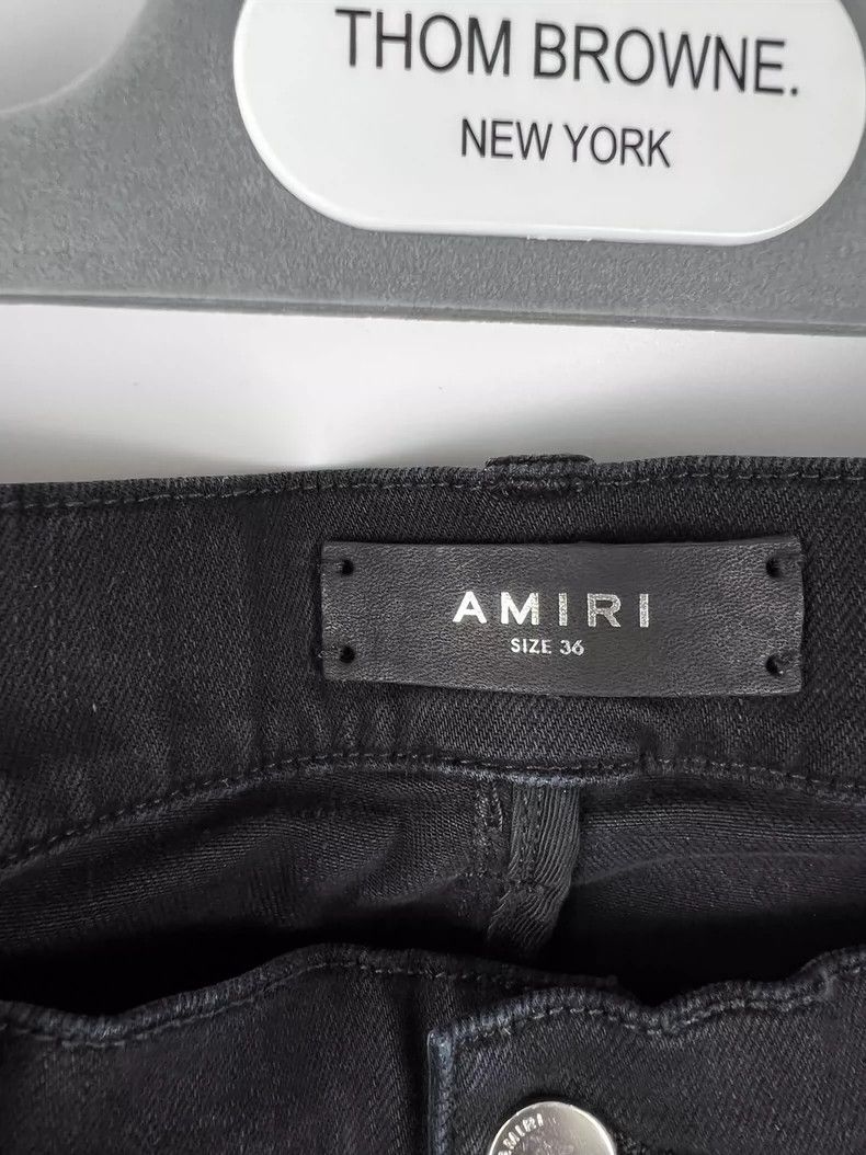 Amiri Amiri New black and brown cashew flower mx1 jeans 2502-Next Size US 36 / EU 52 - 5 Thumbnail