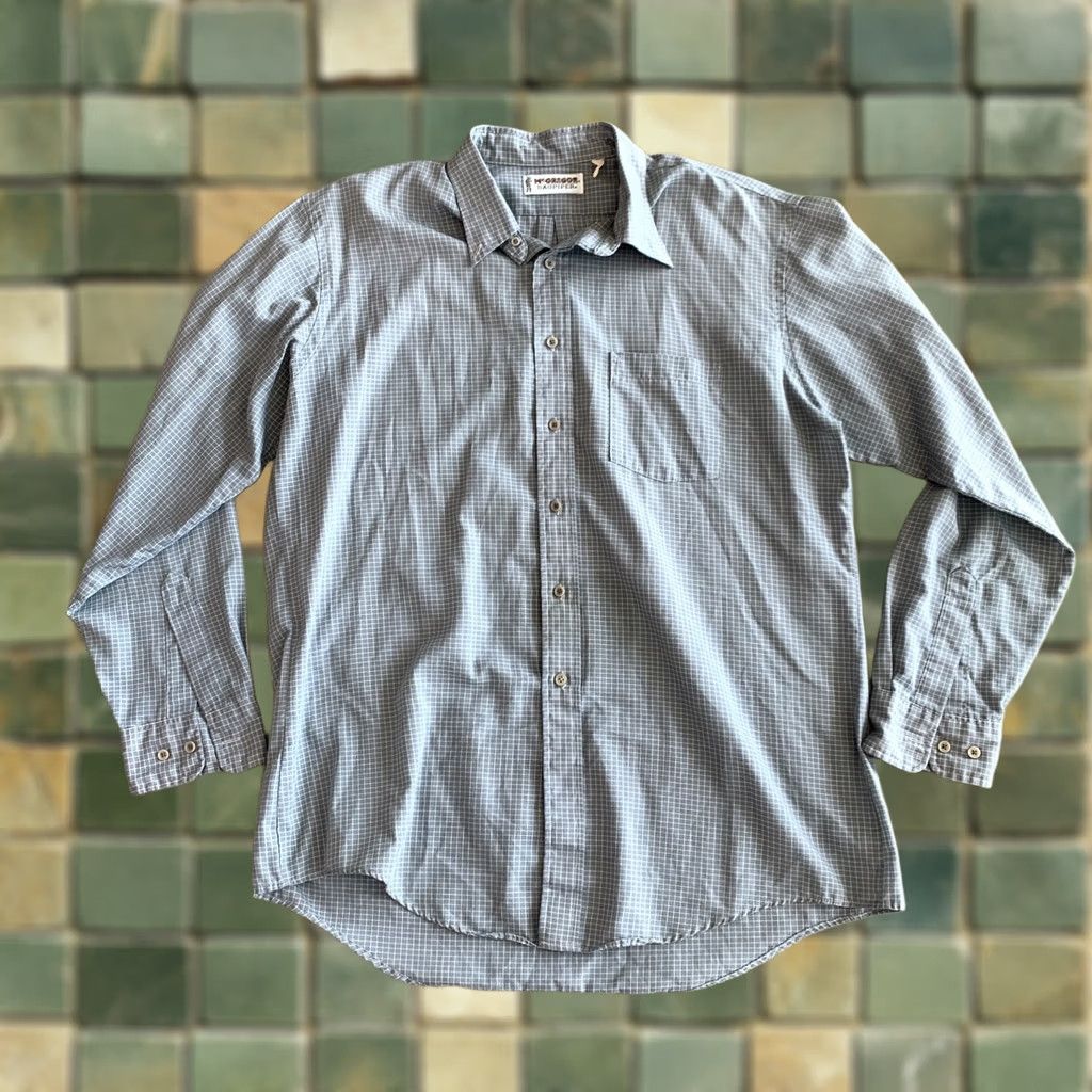 McGregor VINTAGE McGregor Shirt Mens XL Plaid Button-Down Long Sleeve Gray Size US XL / EU 56 / 4 - 1 Thumbnail