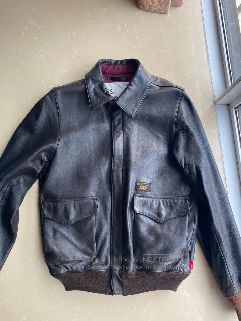 Wtaps WTAPS A2 Sheepskin Leather Jacket | Grailed