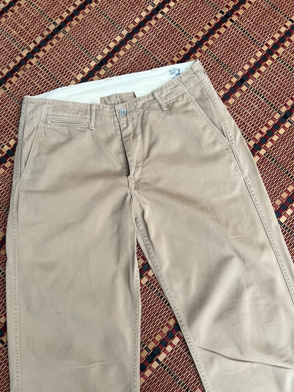 Orslow Orslow Slim Fit Army Trousers Khaki Size US 30 / EU 46 - 6 Thumbnail