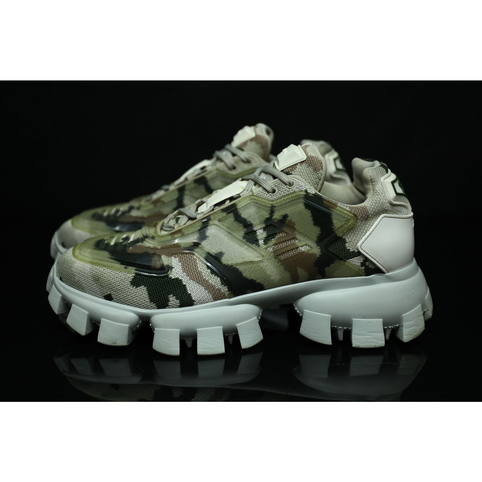 Prada Cloudbust Thunder Brown Camo Sneakers Size