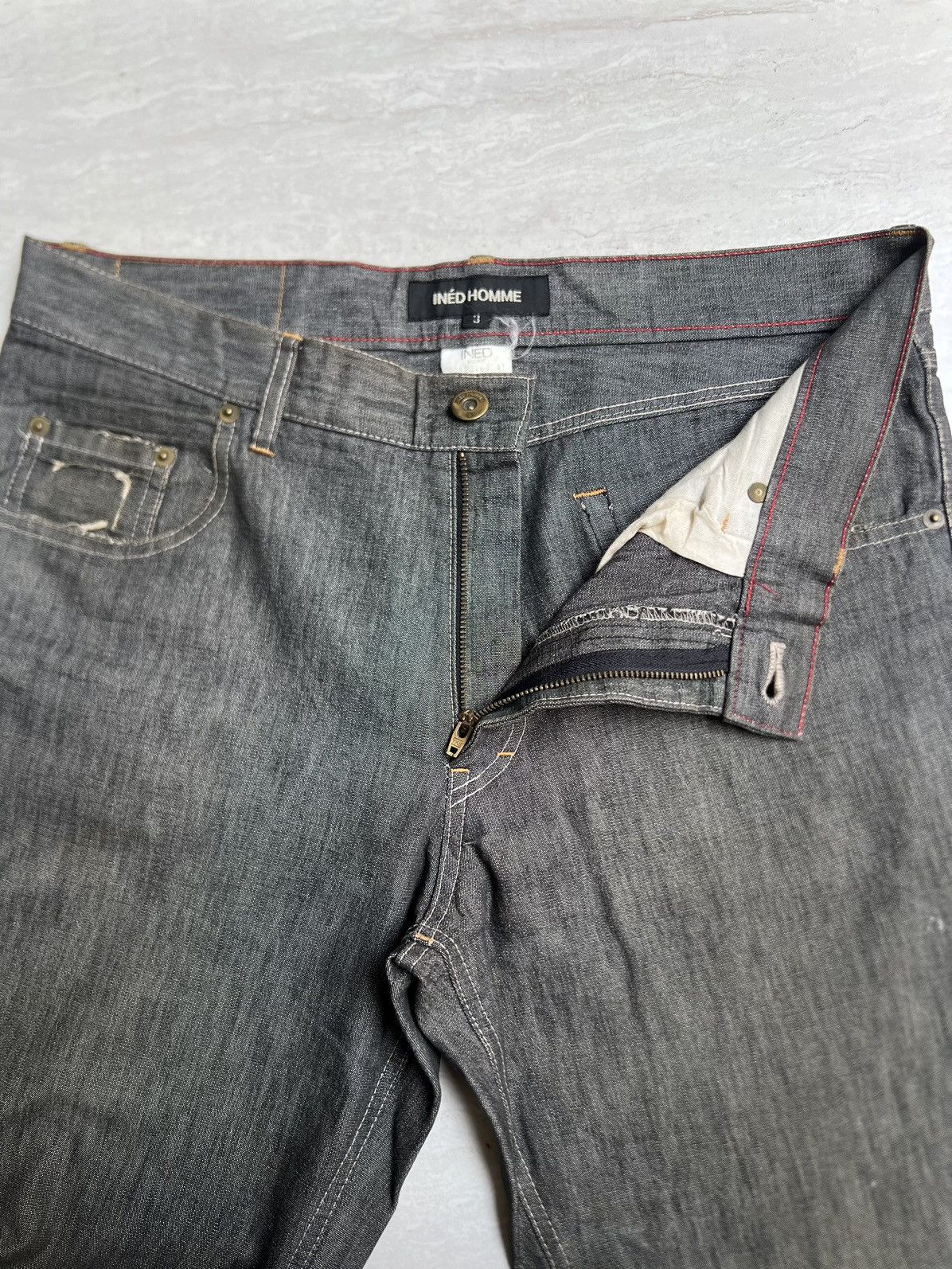 Yohji Yamamoto INED Yohji Yamamoto Denim Long Pants Size US 32 / EU 48 - 9 Thumbnail