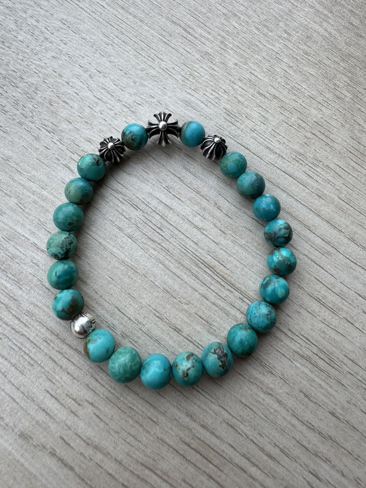 Chrome Hearts Chrome Hearts Turquoise Bead Bracelet Size ONE SIZE - 1 Thumbnail