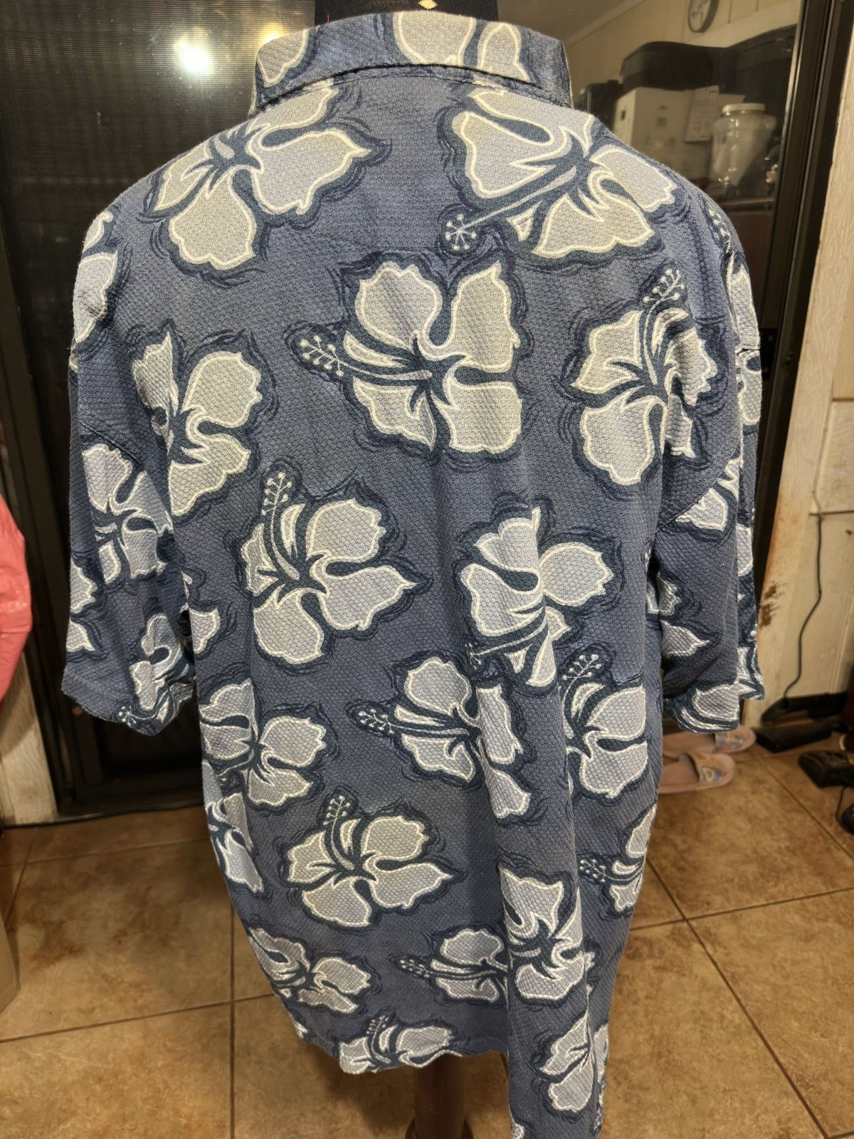 Other New Kahala Hawaiian Hibiscus Polo Shirt Blue/Gray Men's XL Size US XL / EU 56 / 4 - 2 Thumbnail