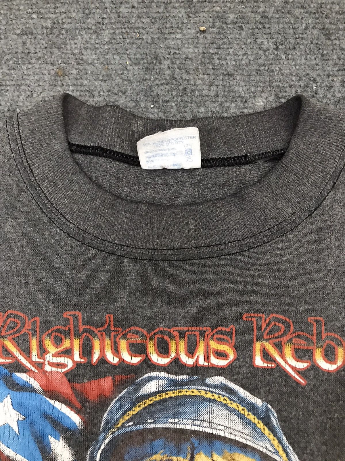 Vintage vintage faded righteous rebel sweatshirt Size US L / EU 52-54 / 3 - 5 Thumbnail