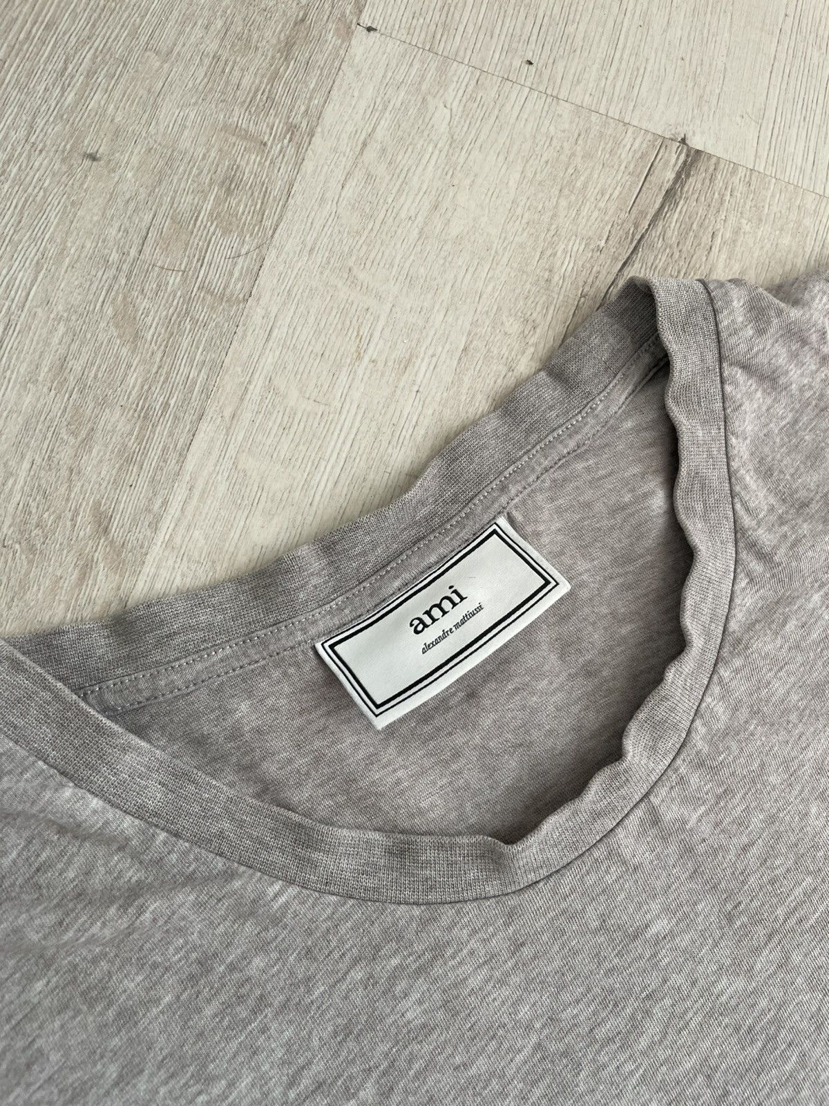 AMI × Designer AMI Paris T-shirt Small Logo A Heart Hypebeast Distresed y2k Size L / US 10 / IT 46 - 5 Thumbnail