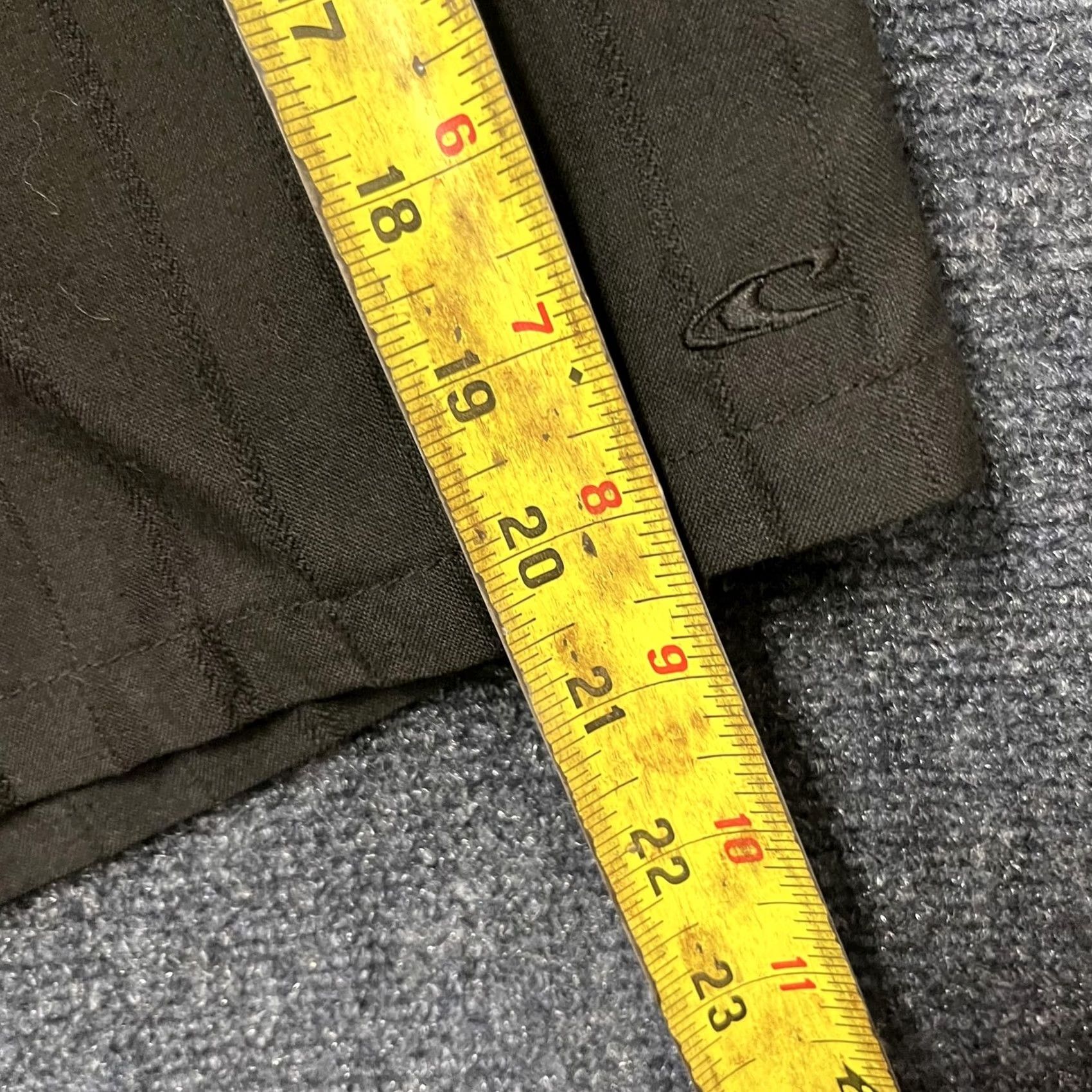O'Neill O'Neill Shorts Mens 33 Brown Striped Chino Flat Front Casual Skate Surf Summer Mens Size US 33 - 6 Thumbnail