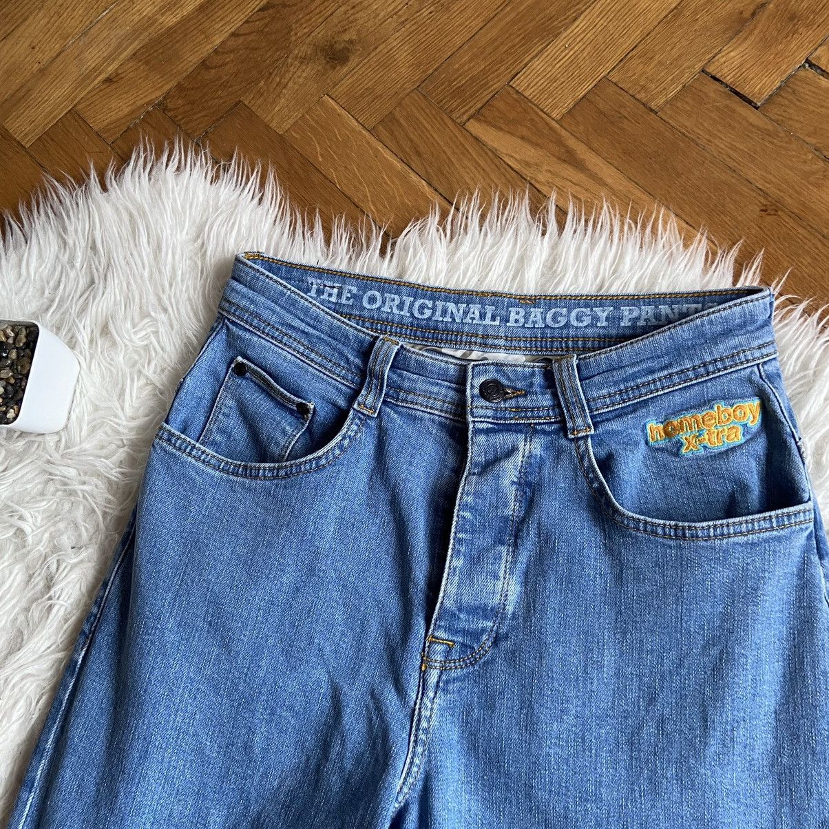 Japanese Brand × Vintage 📌 HomeBoy Loud Couture X-tra Baggy Denim Y2K Jeans Size US 28 / EU 44 - 9 Thumbnail