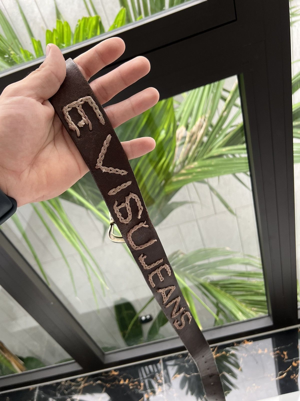 Evisu × Vintage 90’s EVISU RARE BELT LEATHER BIG LOGO Y2K Size ONE SIZE - 3 Thumbnail