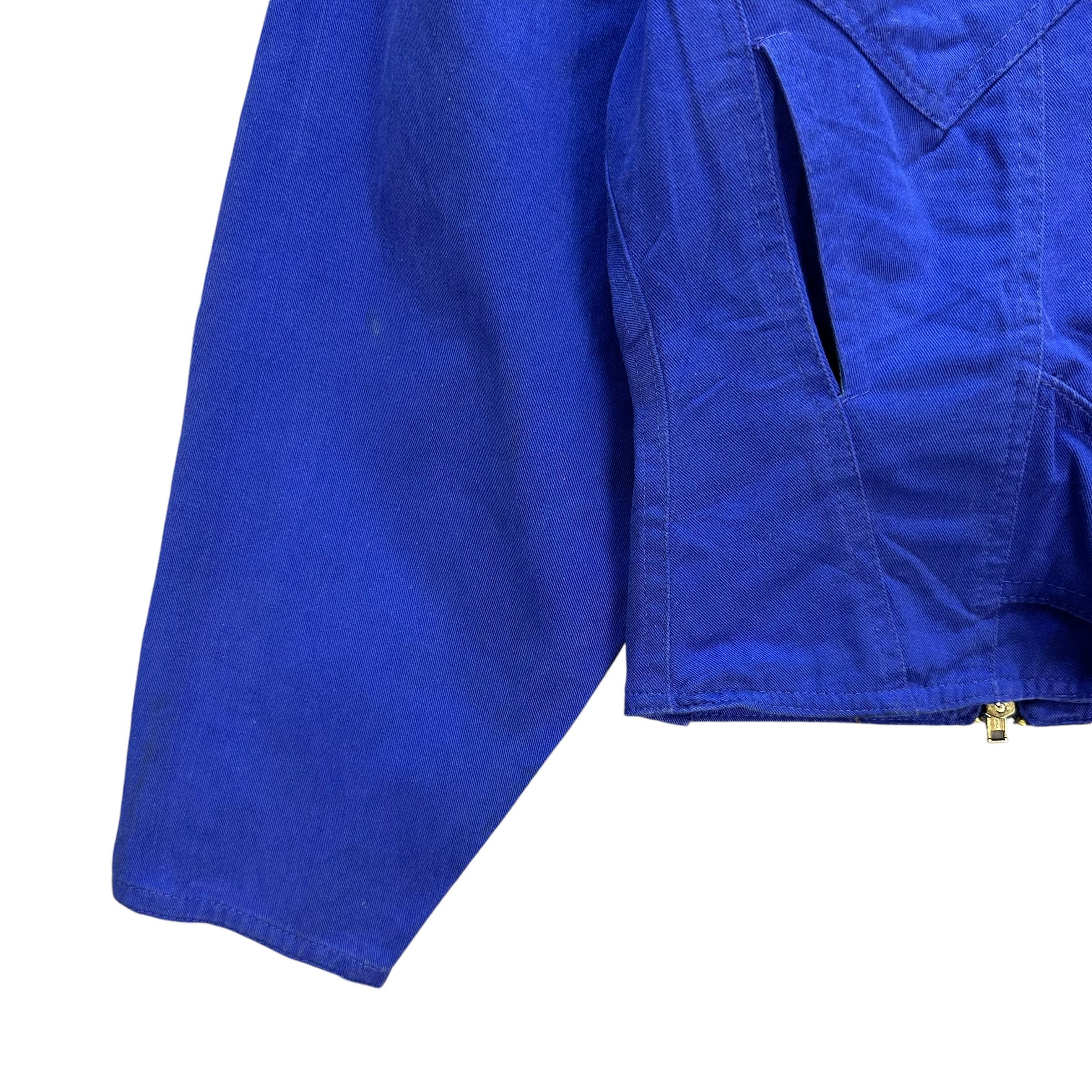 If Six Was Nine GARCIA GARDA Big Logo Studded Blue Crop Jacket #A51-1197 Size S / US 4 / IT 40 - 9 Thumbnail
