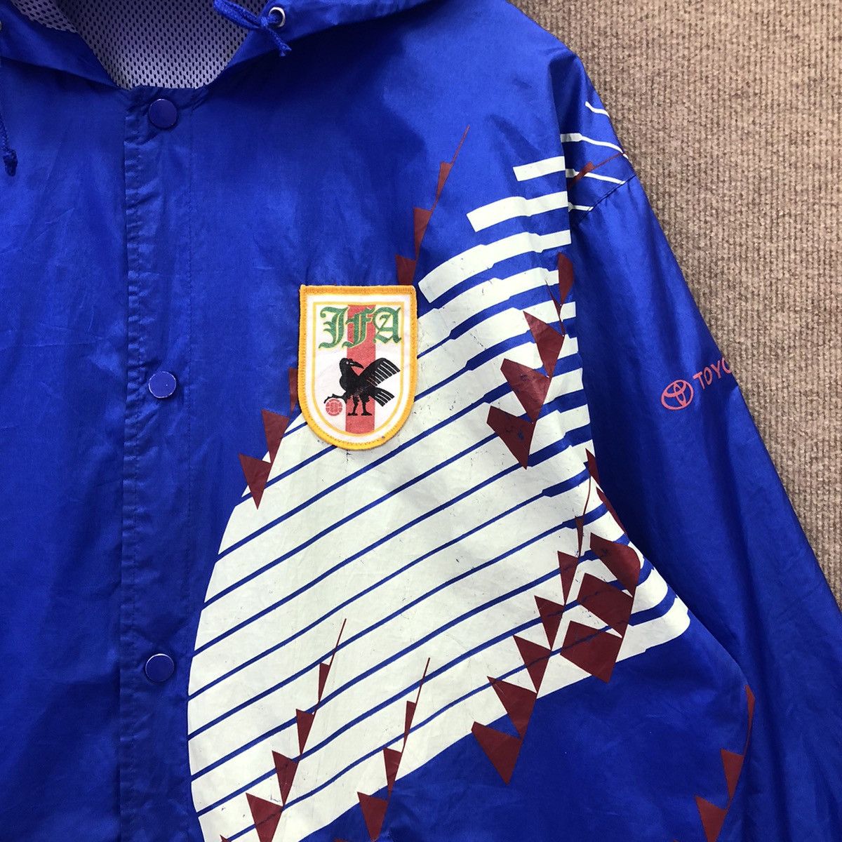 Vintage Vintage 94 JAPAN Football Association Parka Long Jacket Size US XL / EU 56 / 4 - 4 Thumbnail