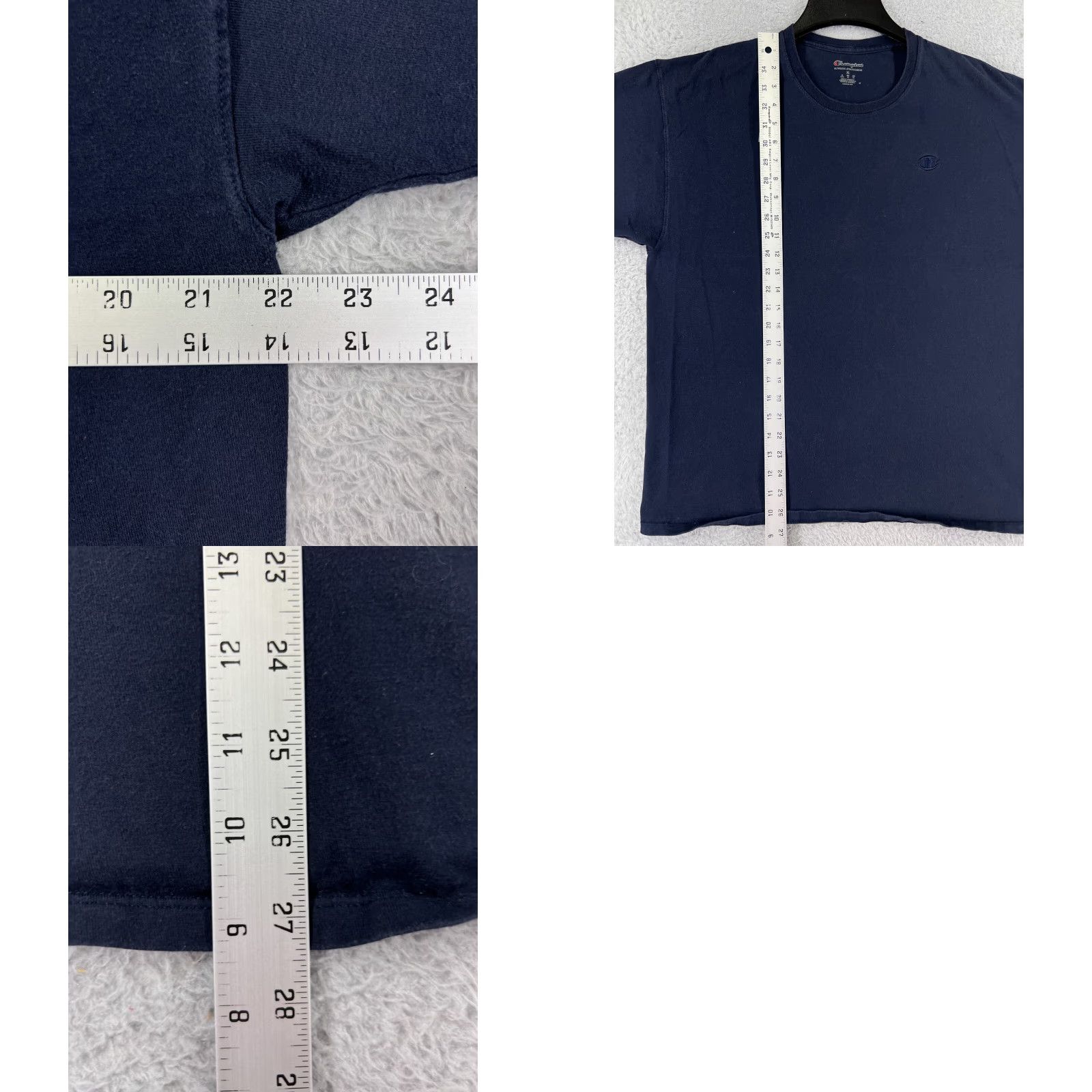 Champion Champion Shirt Mens XL Blue Crew Neck Short Sleeve 100% Cotton Sports Logo Retro All Seasons Breathable Athletic Men’s T-Shirt Size US XL / EU 56 / 4 - 9 Thumbnail
