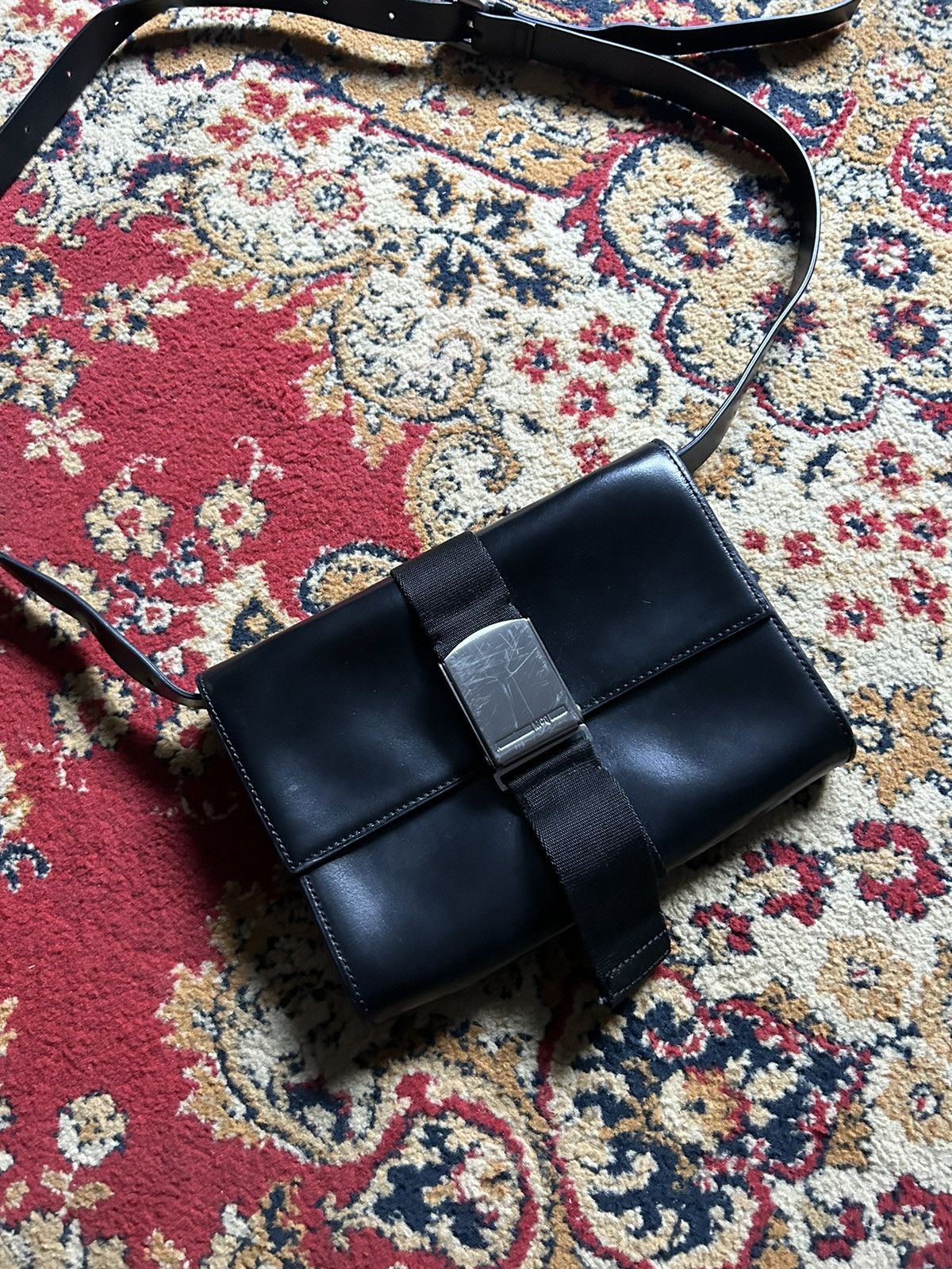 Alexander McQueen McQ Alexander McQueen Black Leather Belt Bag Size ONE SIZE - 2 Thumbnail