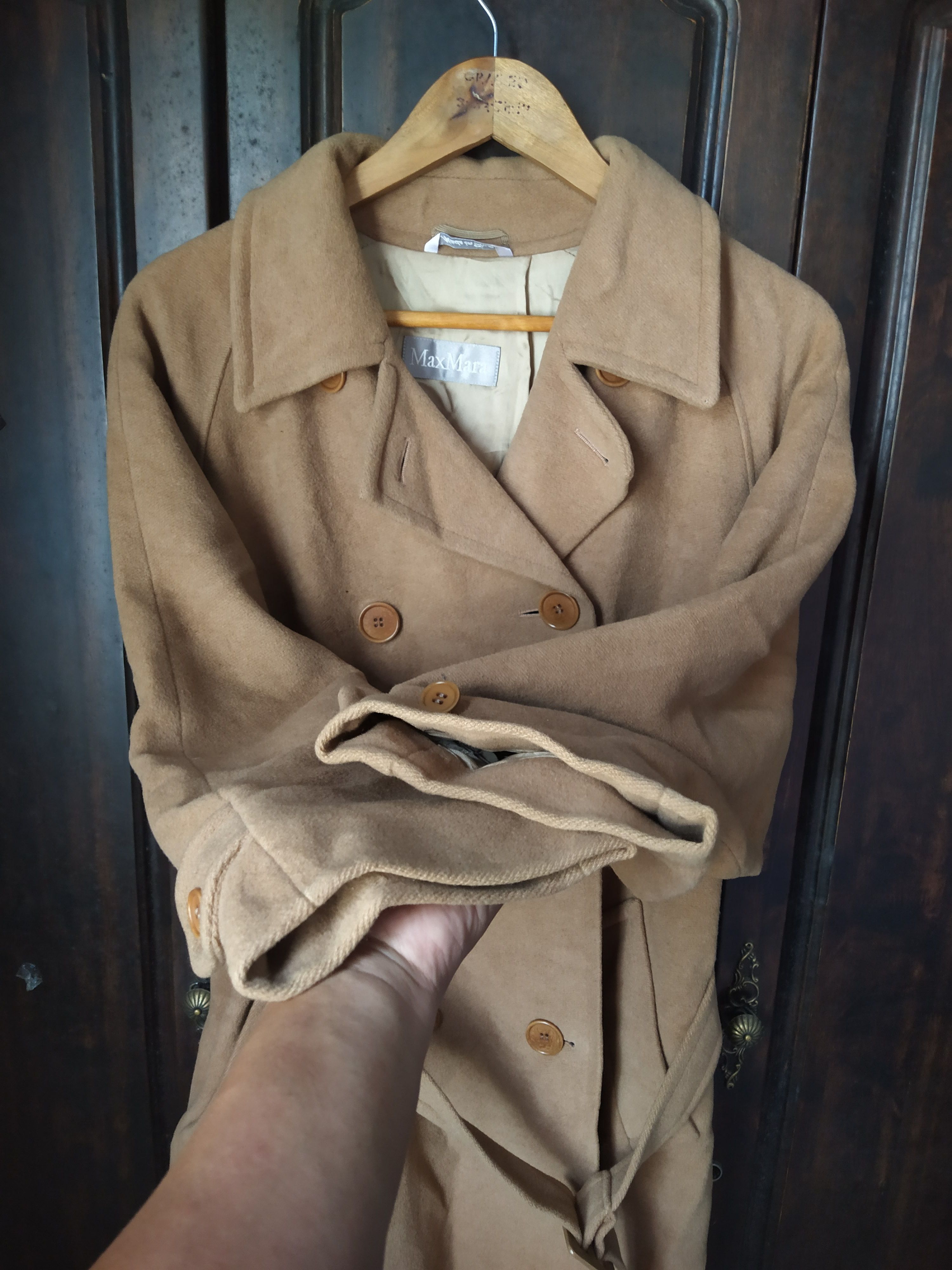 Max Mara Max Mara Double-Breasted Belted Trench Coat Size XL / US 12-14 / IT 48-50 - 5 Thumbnail