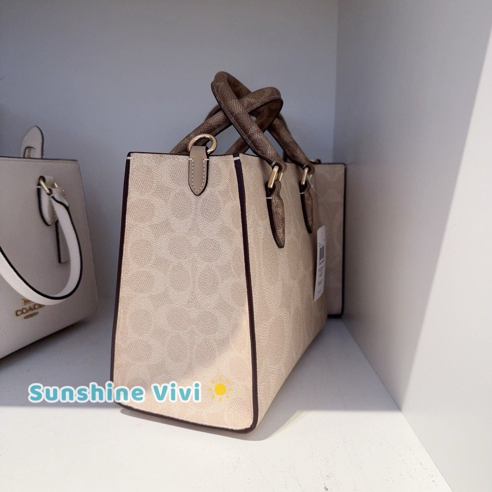 Coach NWT Coach Maggie Small Tote Bag Signature Canvas CY676 Size ONE SIZE - 8 Thumbnail