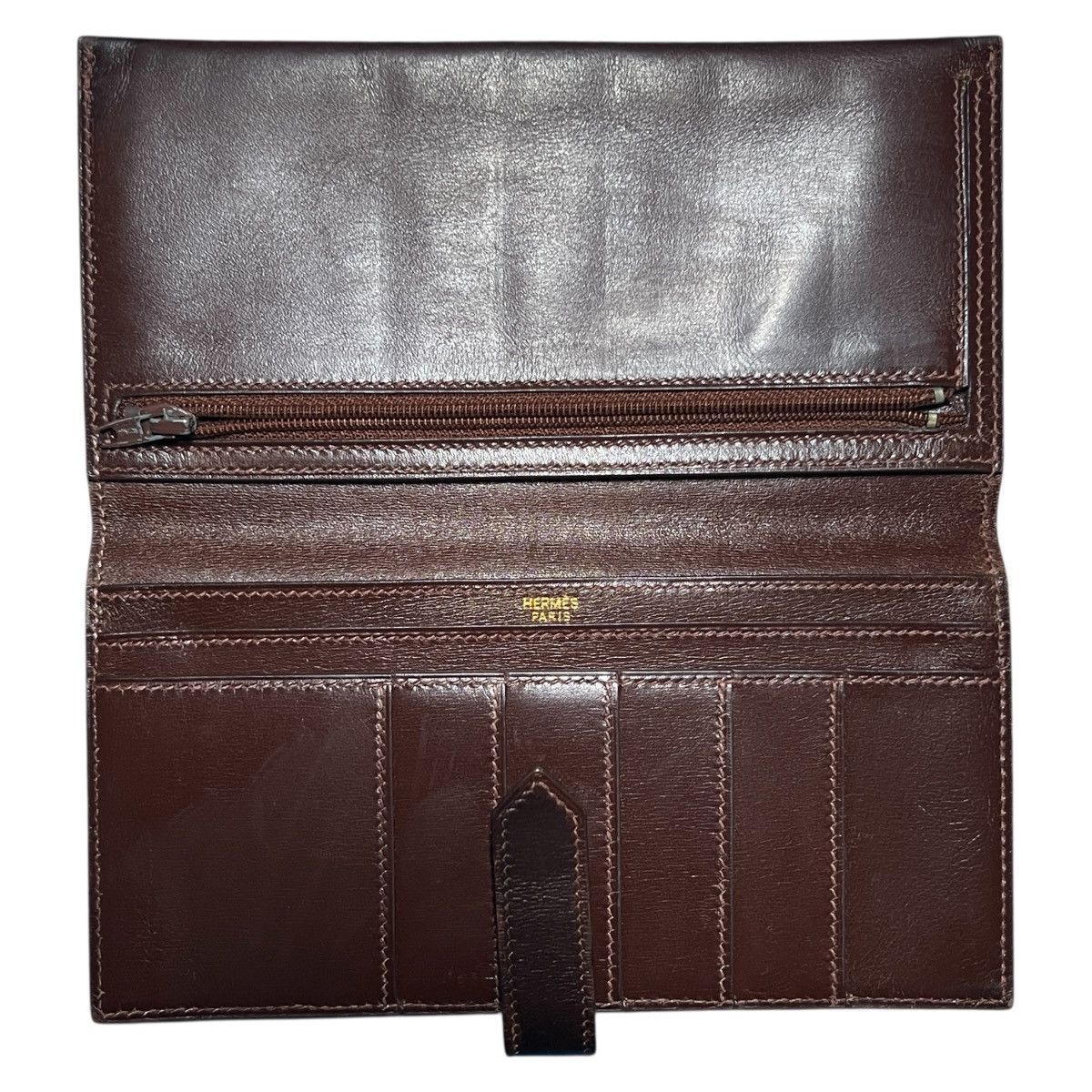 Hermes HERMÈS Béarn Classic Box Calf Long Wallet Size ONE SIZE - 3 Thumbnail