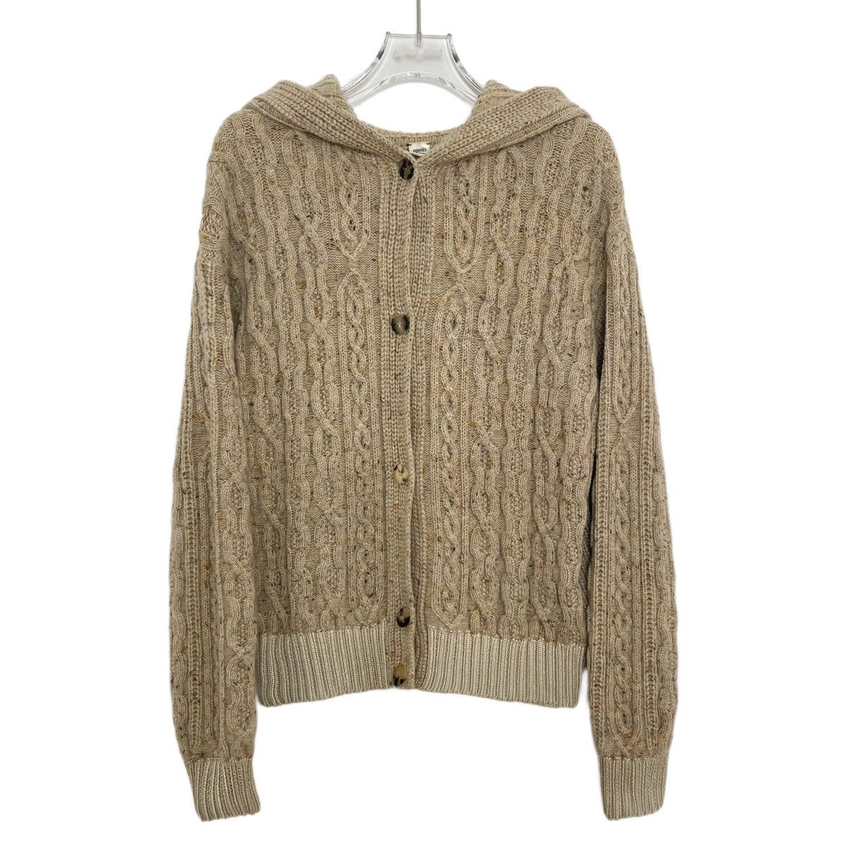 Hermes Hermes Knit Cashmere Hooded Long Sleeve Knit Cardigan K26WX Size XXS / US 00 / IT 34 - 1 Thumbnail