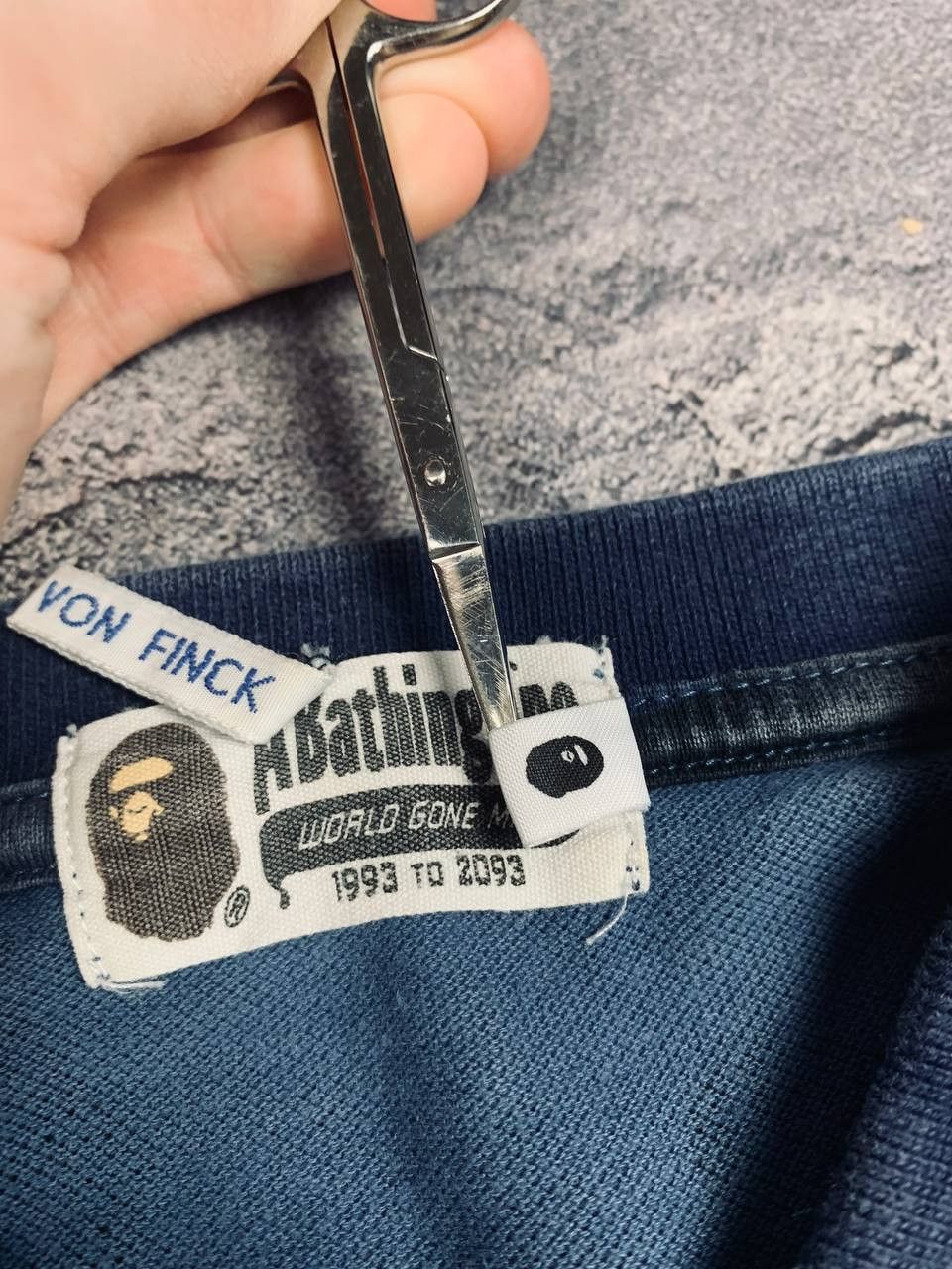 Bape Bape A Bathing Ape Blue Camo Polo Shirt Authentic Ape Head Size US L / EU 52-54 / 3 - 10 Thumbnail
