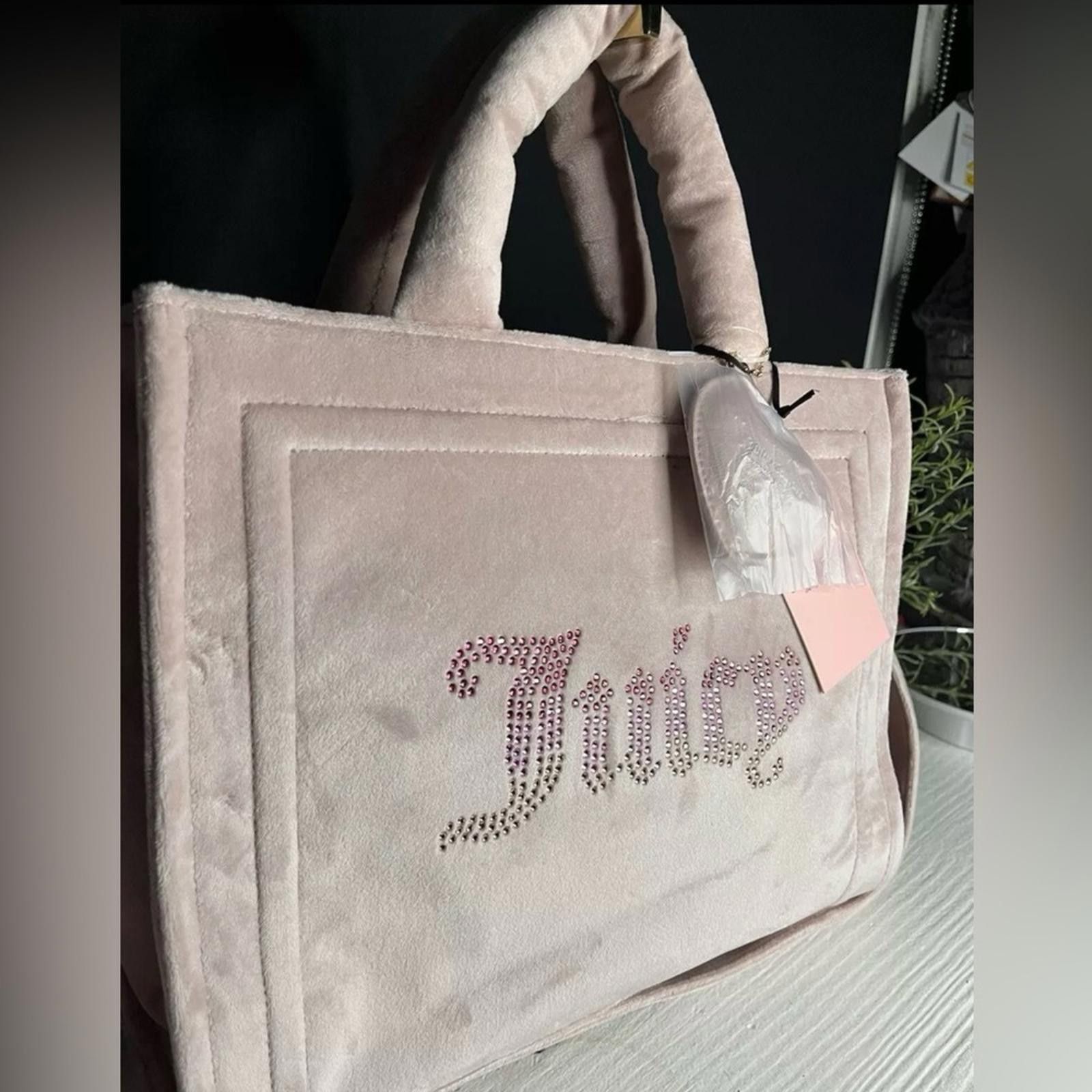 Juicy Couture Jeans Juicy Couture Dusty Blush Big Spender Tote Crossbody Bag NWT Size ONE SIZE - 2 Thumbnail