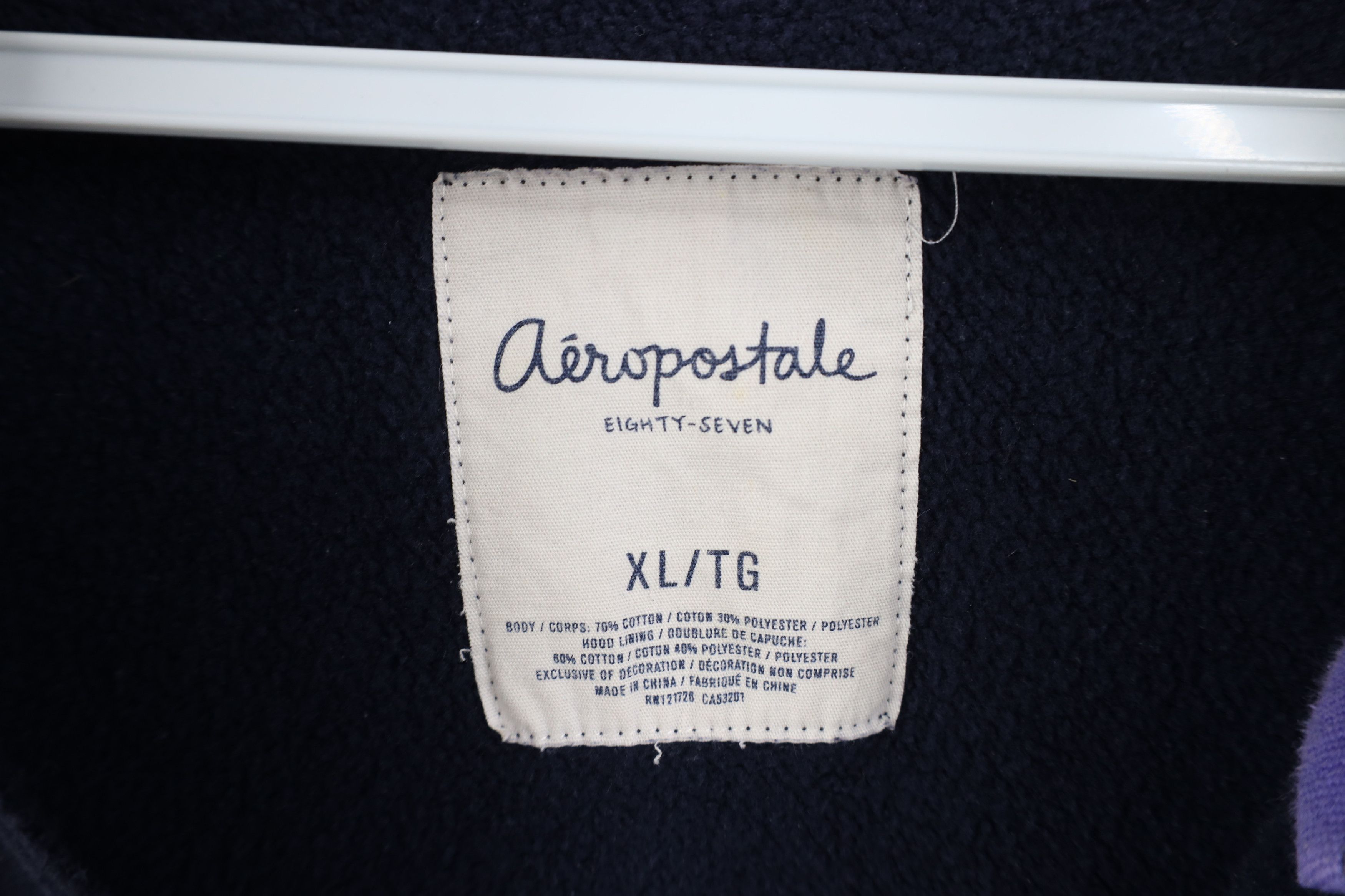 Aeropostale Vintage 90s Y2K Aeropostale Bella Hoodie Sweatshirt Blue Size XL / US 12-14 / IT 48-50 - 4 Thumbnail
