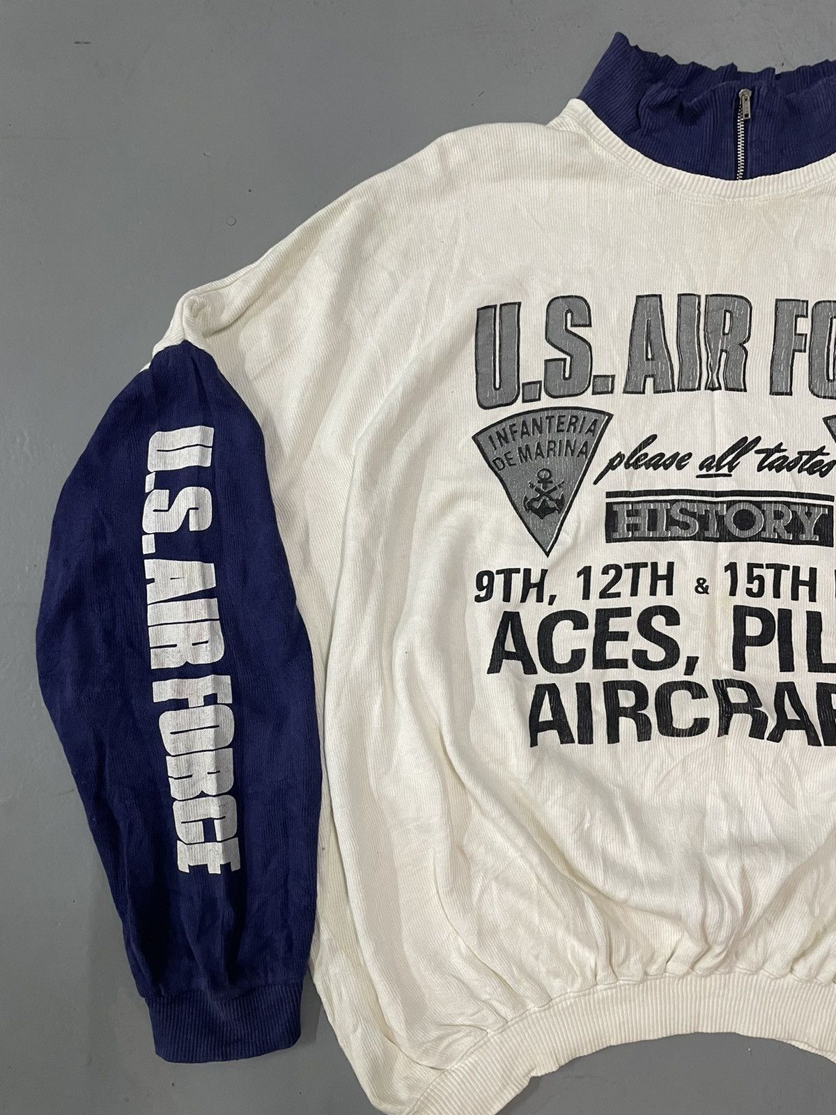 Japanese Brand United States Air Force Aviation Sweatshirt Size US L / EU 52-54 / 3 - 3 Thumbnail