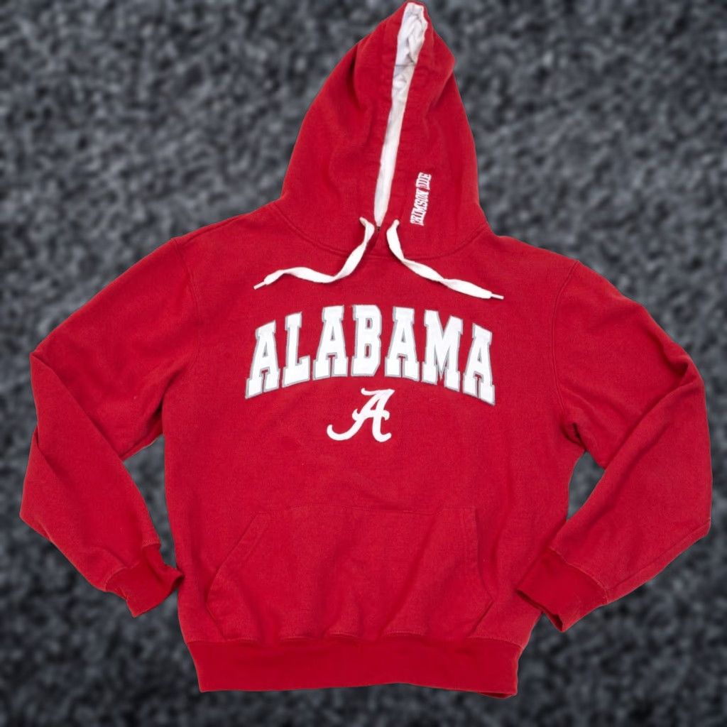 Vintage VINTAGE Alabama Crimson Tide Hoodie Women M Red NCAA University Sweatshirt Pullover Logo Embroidered Colosseum, 90s, Football, College, USA Size M / US 6-8 / IT 42-44 - 1 Thumbnail