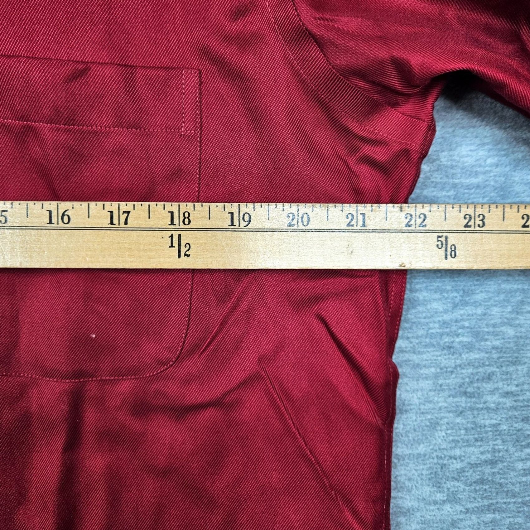 Pronto Uomo PRONTO UOMO Shirt Button-Up Red 100% Cotton Long Sleeve Size 16 New Non-Iron Button-Down Collar Mens Regular Cloth Shirt Size US L / EU 52-54 / 3 - 3 Thumbnail